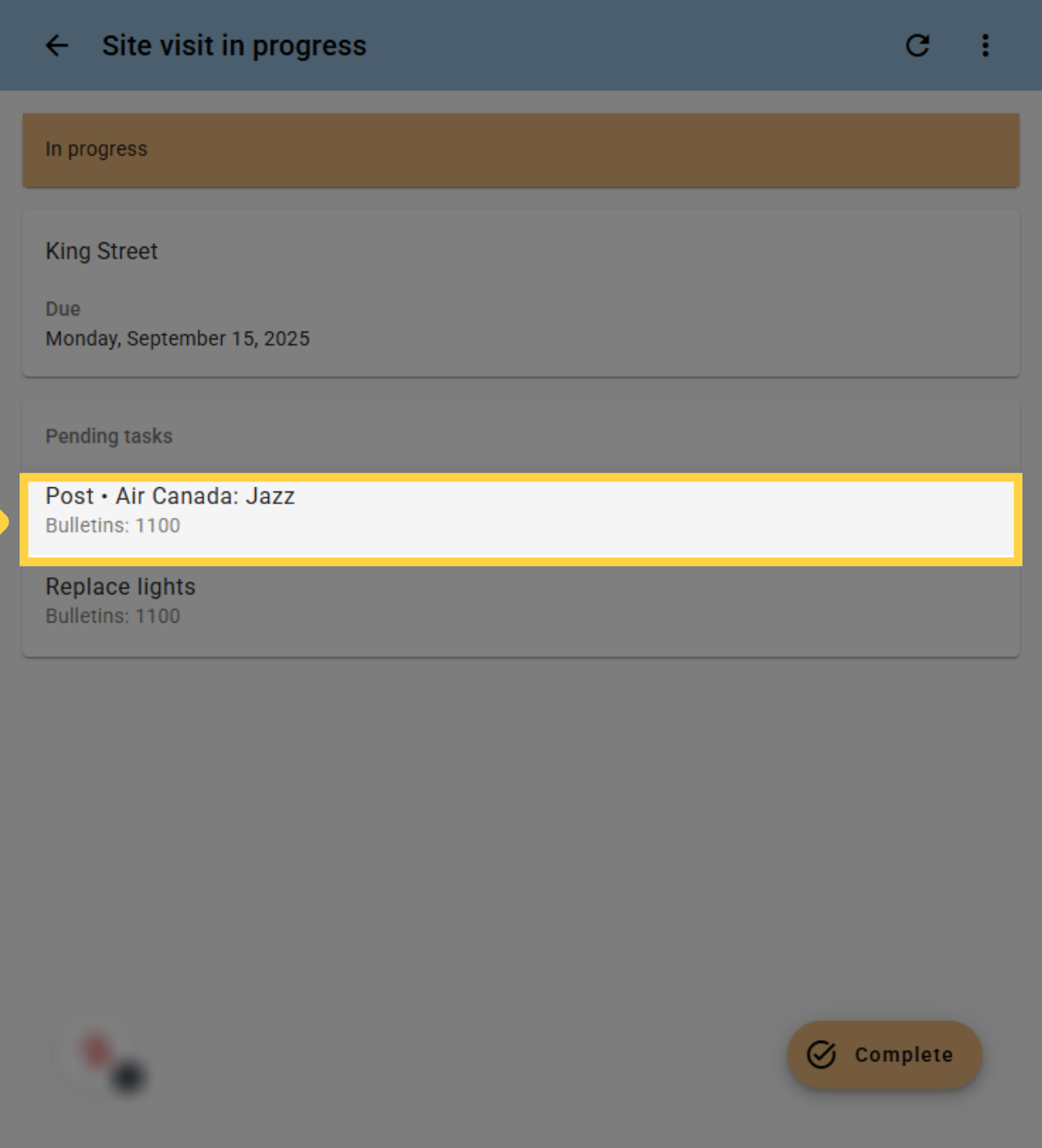 Click task