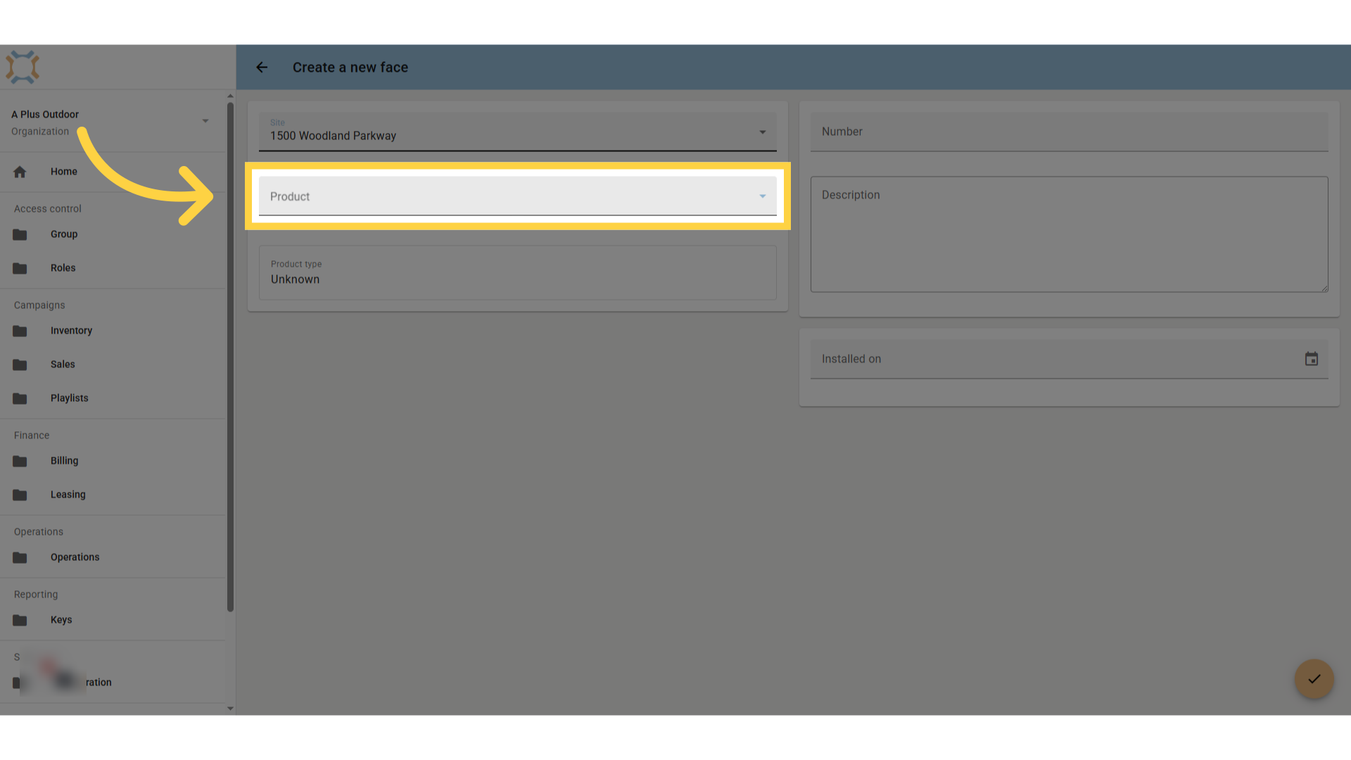 Select Product Type
