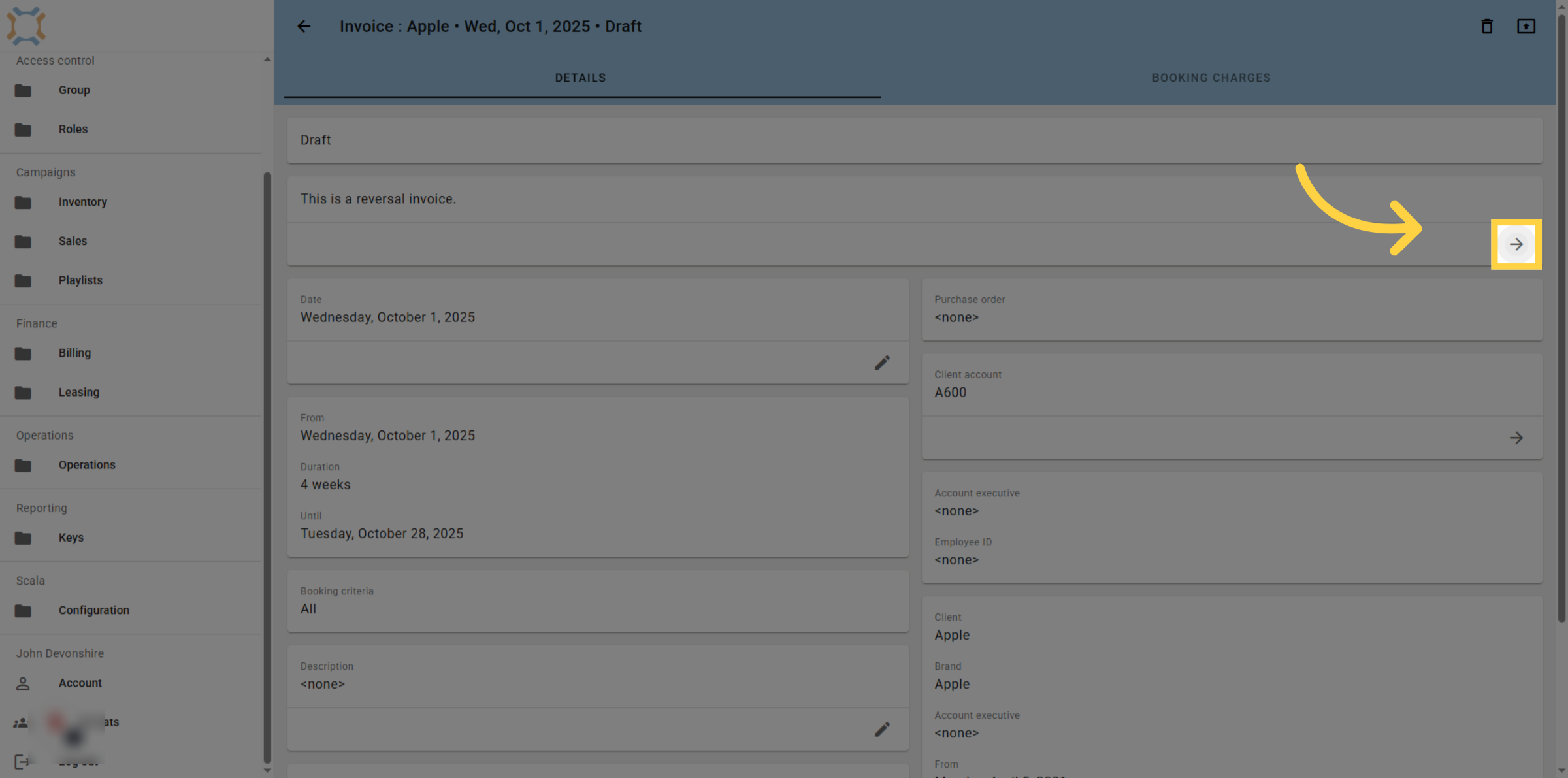 View  the original invoice