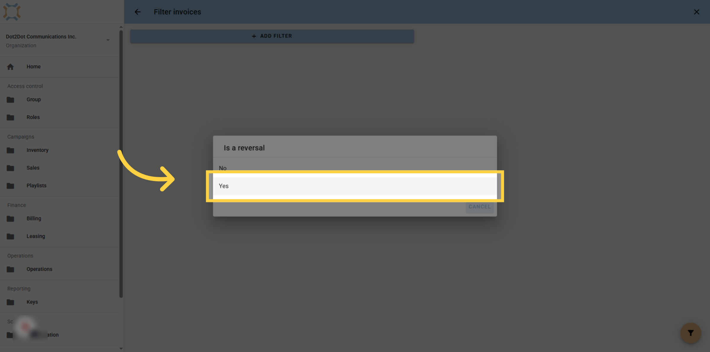 Confirm Is Reversal Selection