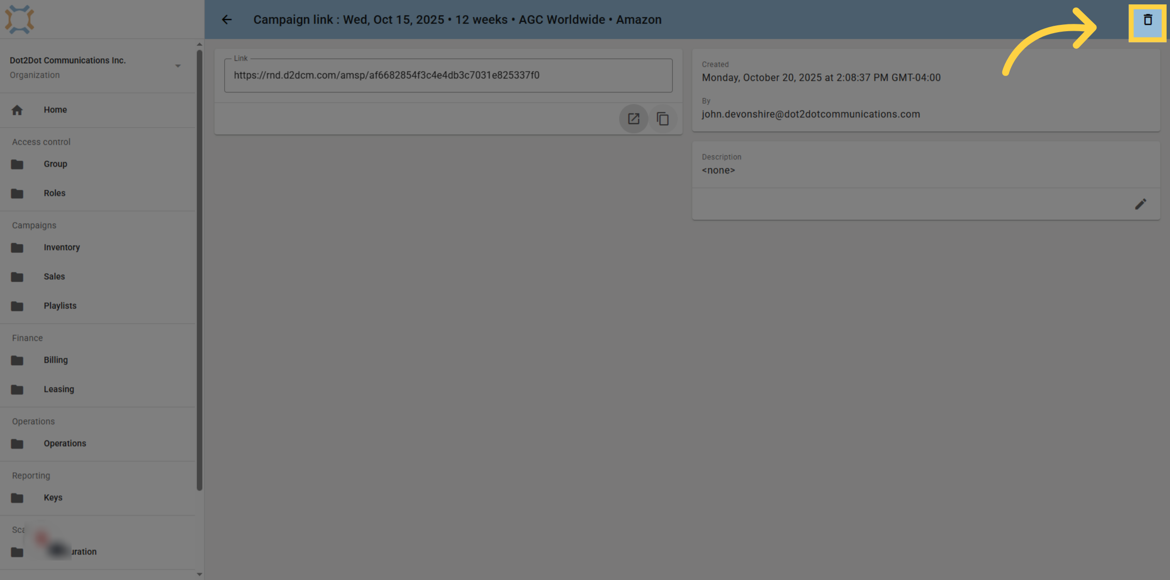 Revoke Shared Link