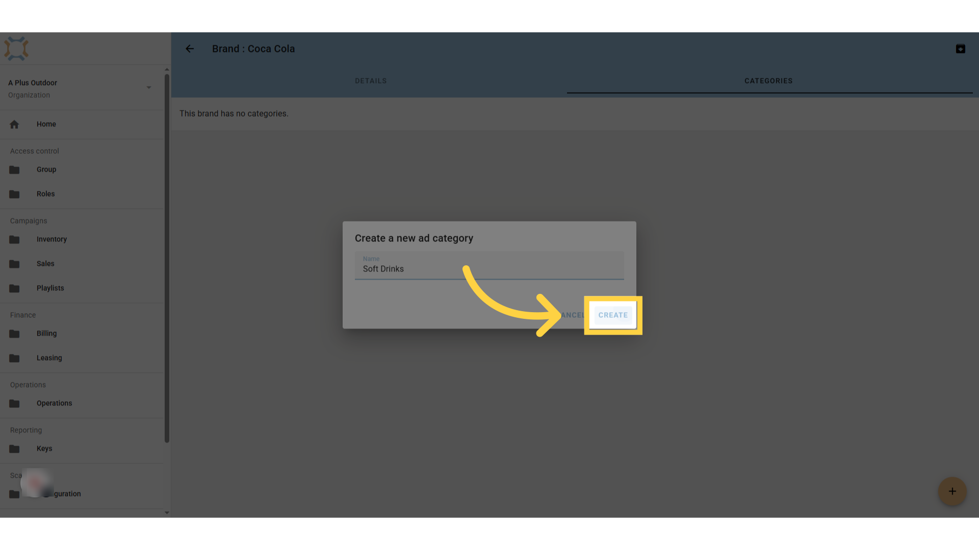 Click 'Create'