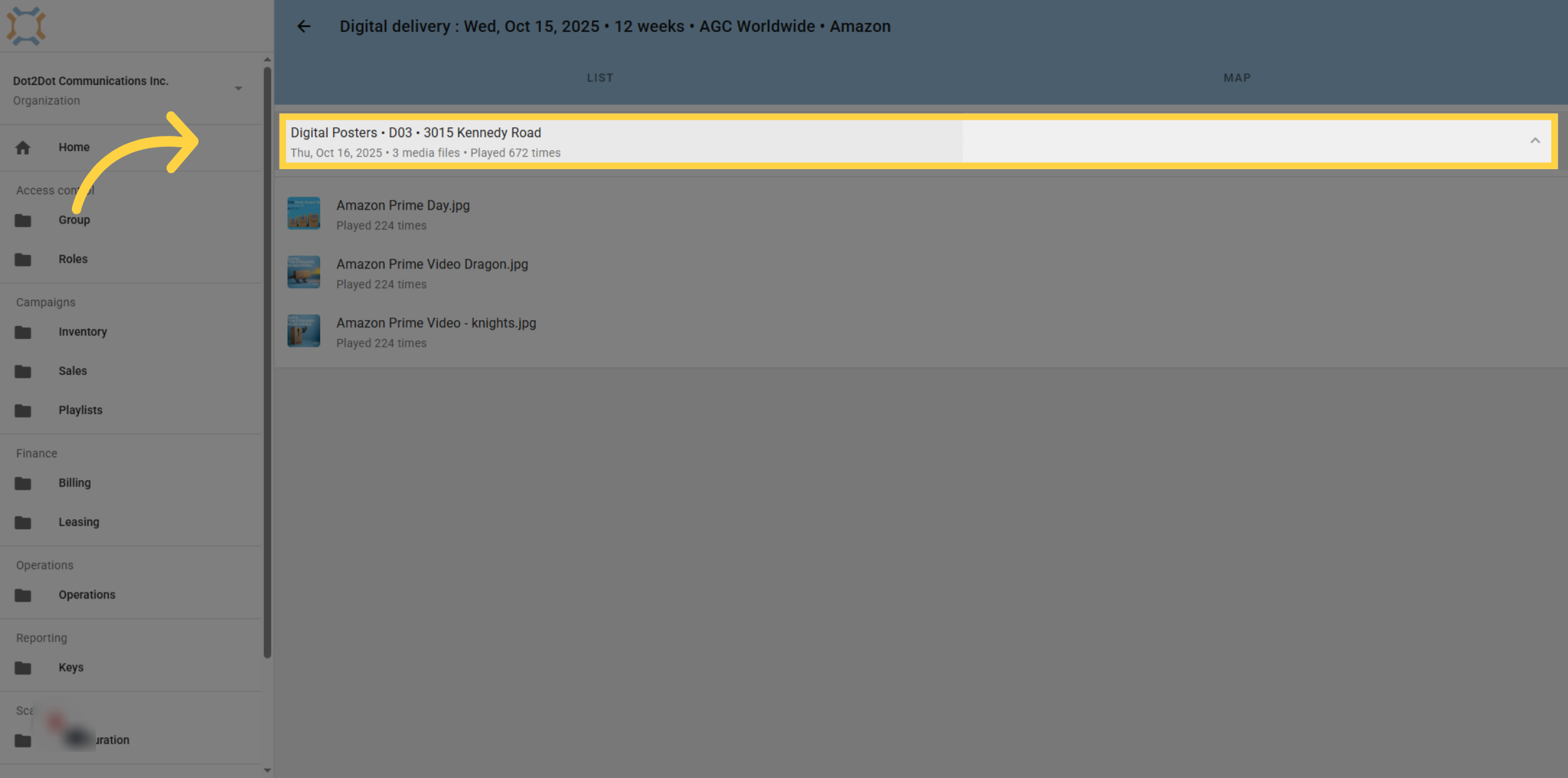 Go back to booking list