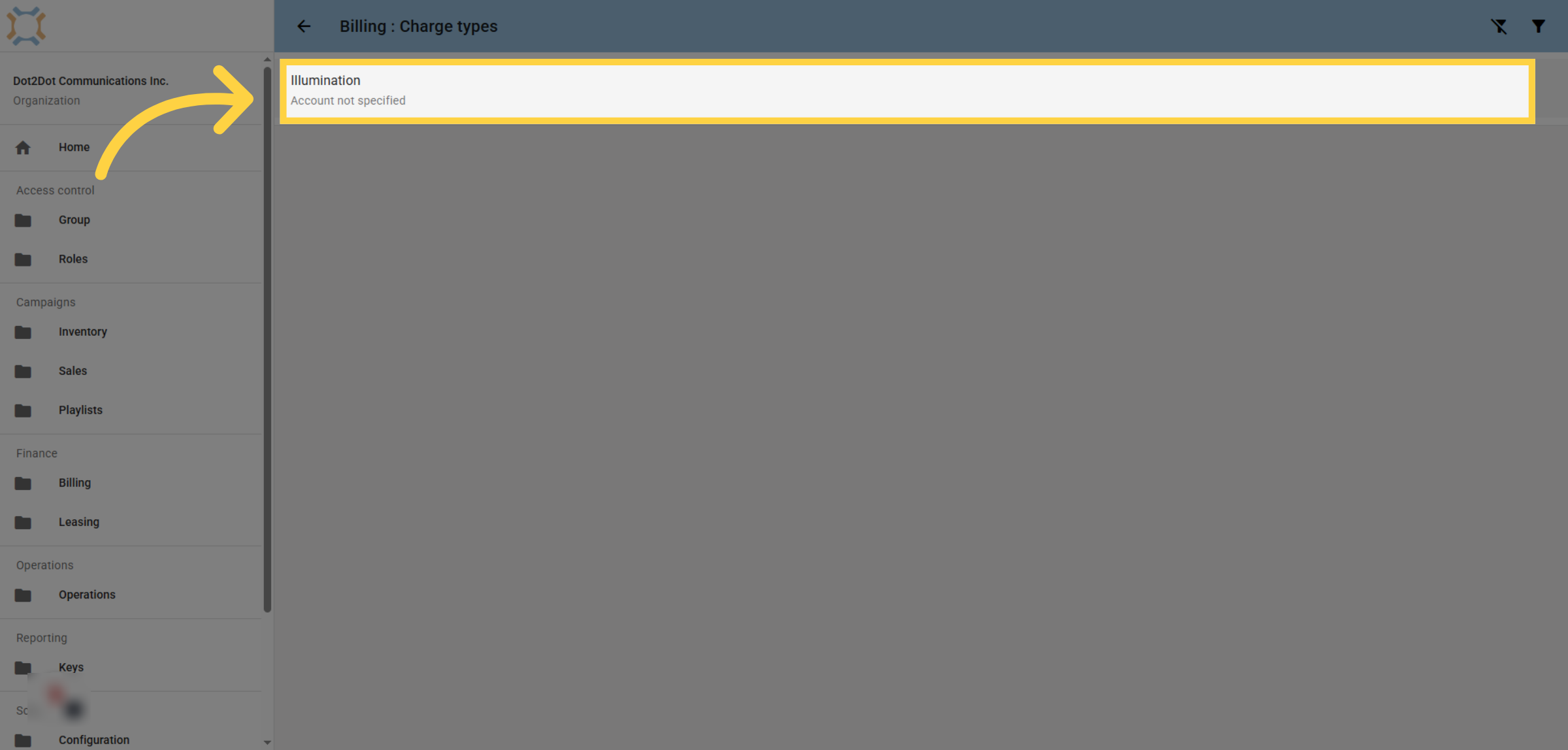 Select Illumination Account