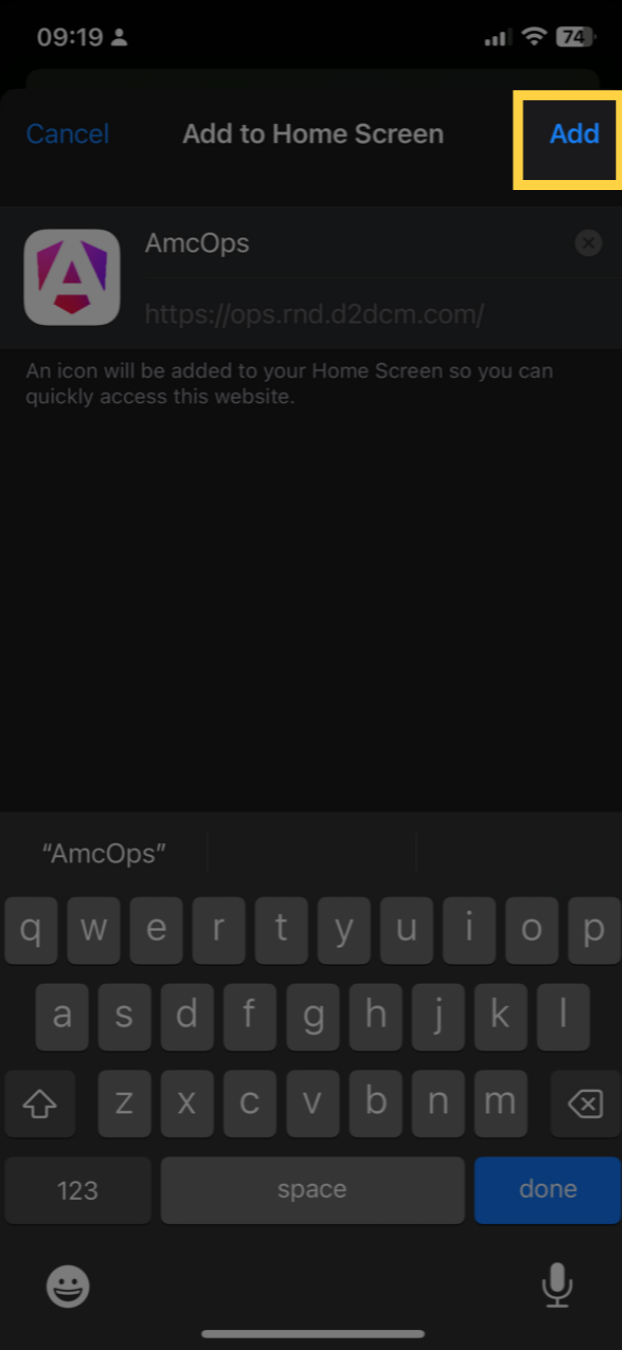 Click Add