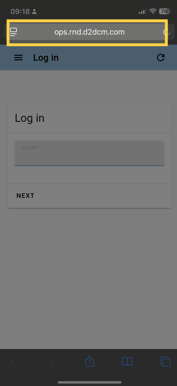 Get the website URL 