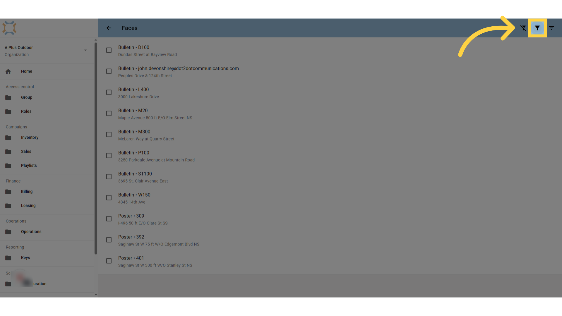 Select Multiple Locations