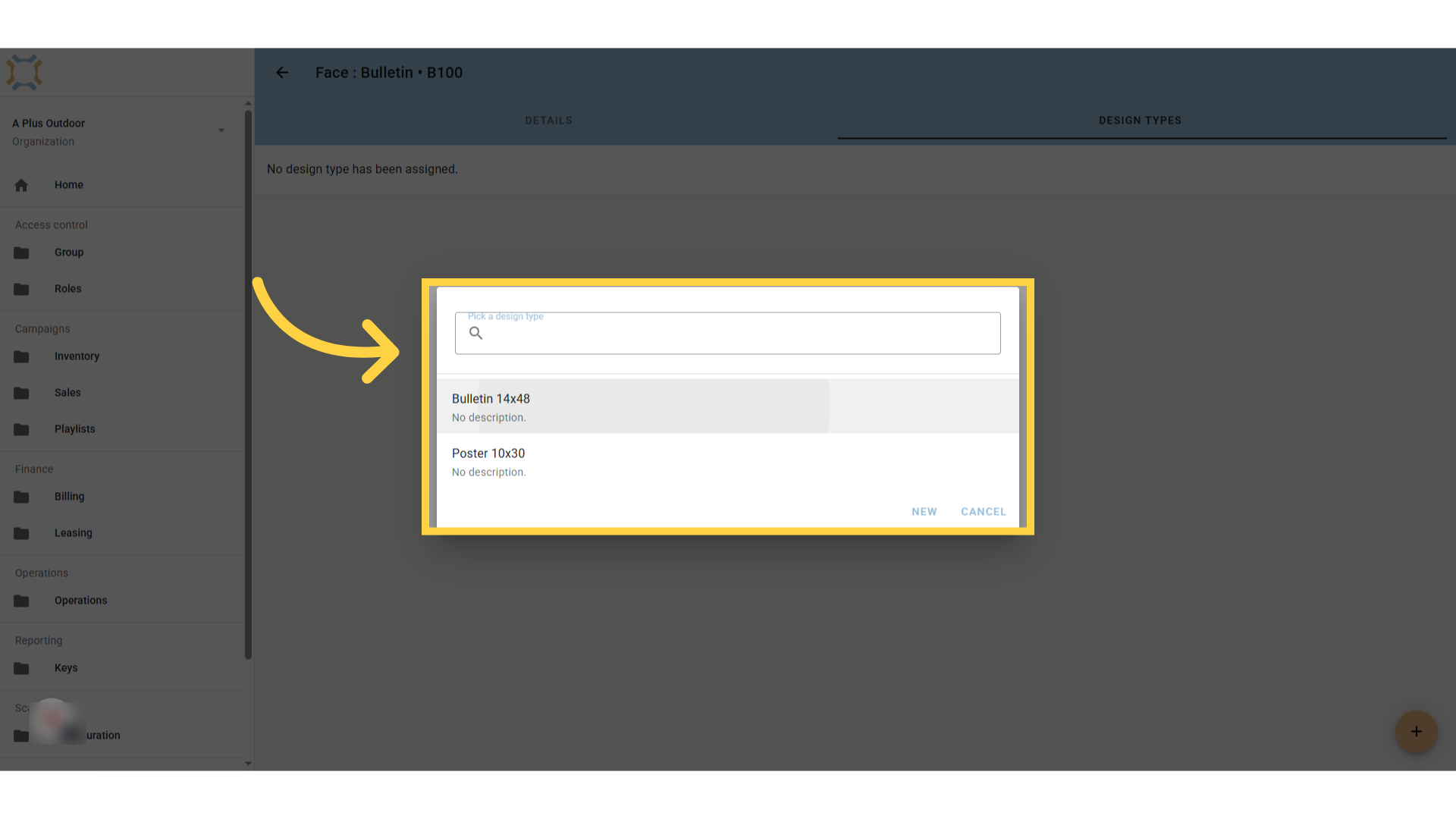 Select Design Type