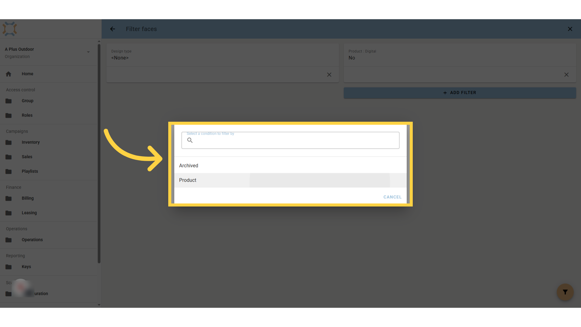 Select criteria