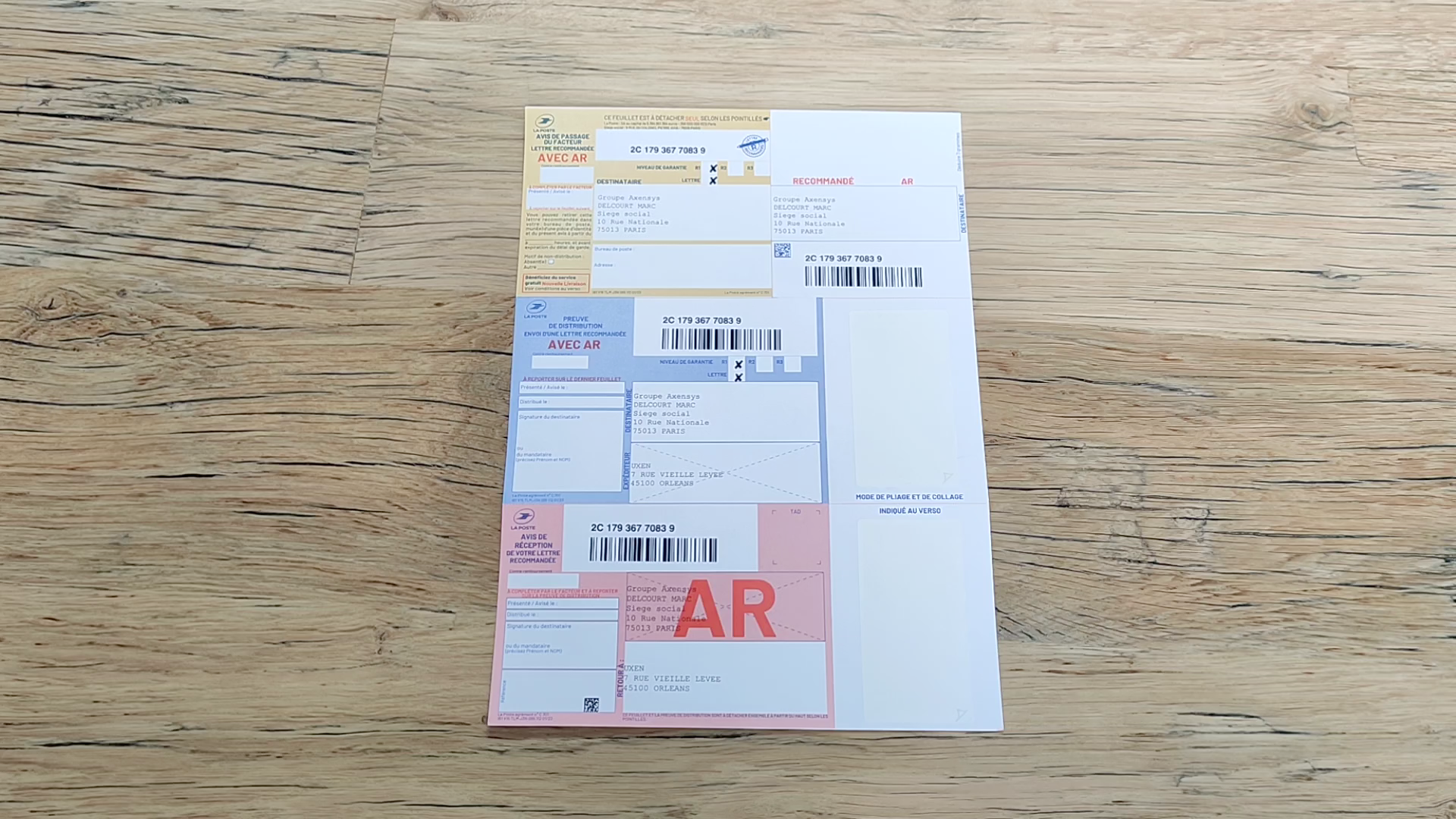 [vidéo] Plier un recommandé A4 national