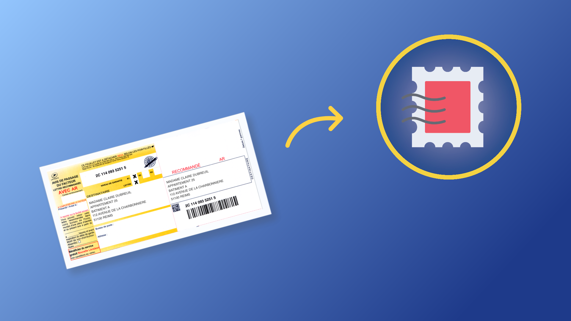 Affranchissement des recommandés