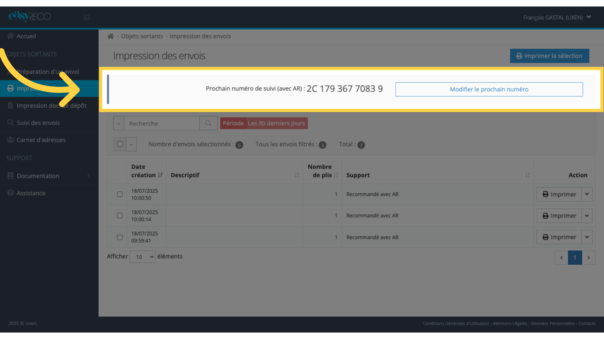 Pour les supports recommandés avec code-barres