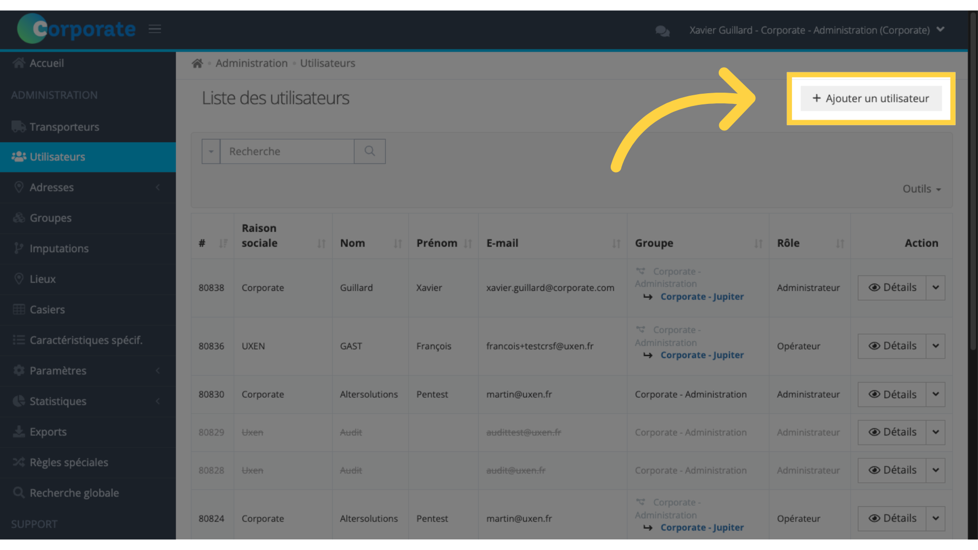 Accès à la création d'utilisateur - 2