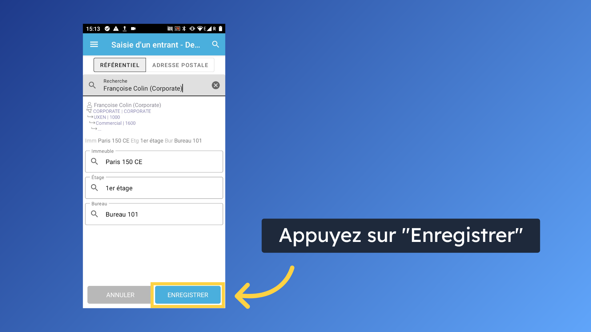Sélectionner le destinataire - 3
