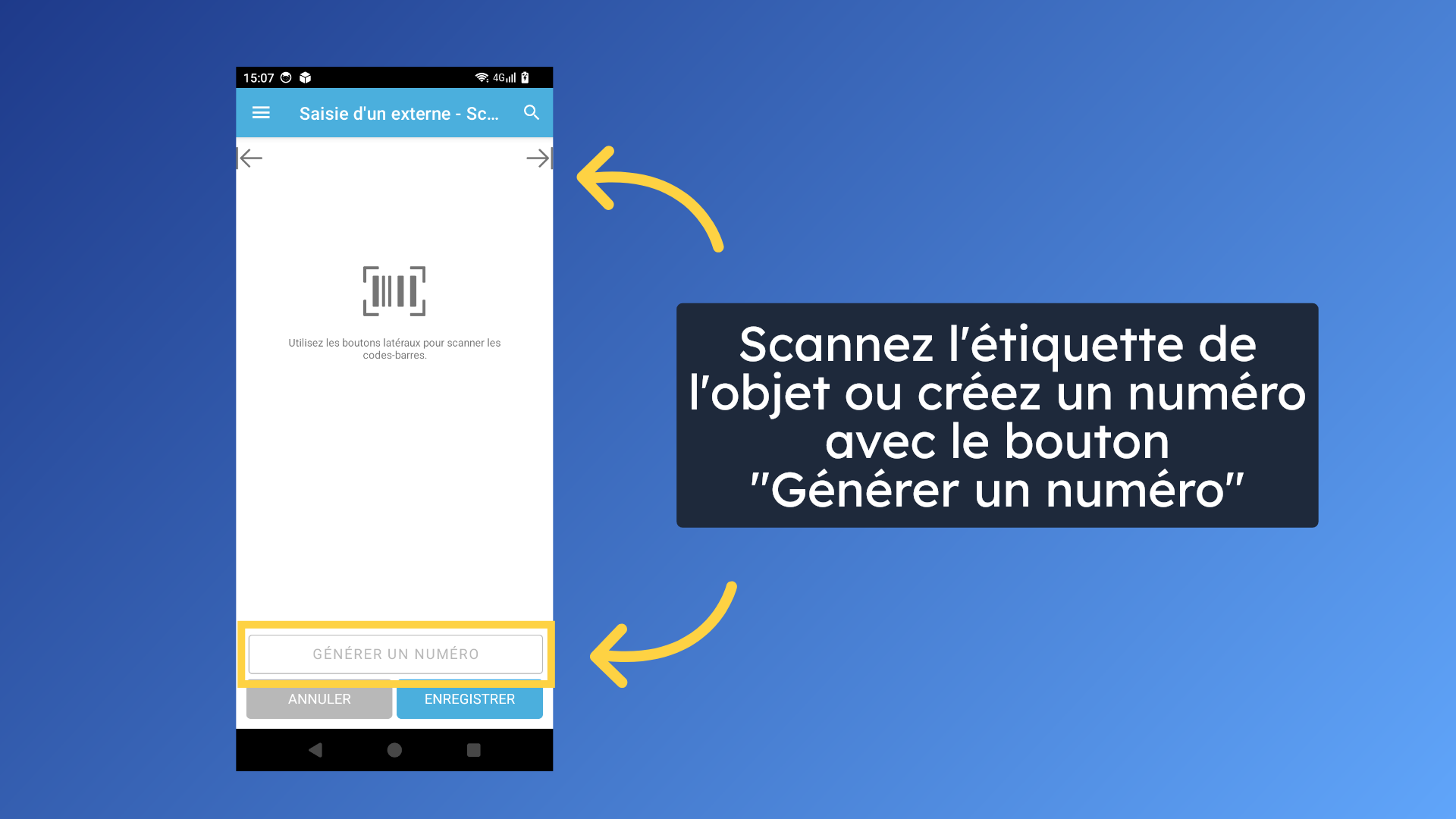 Scanner l'objet - 1