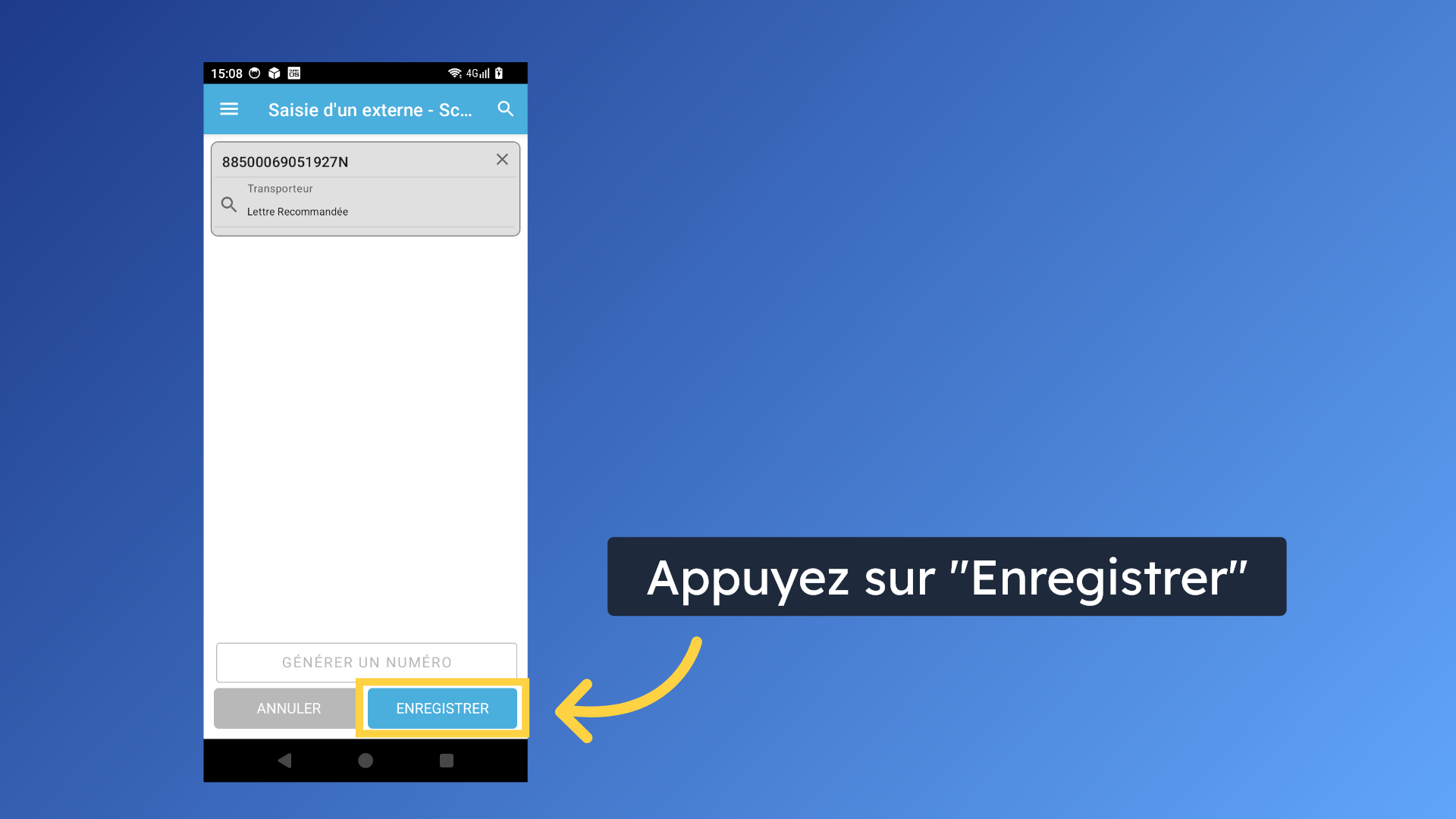 Scanner l'objet - 2