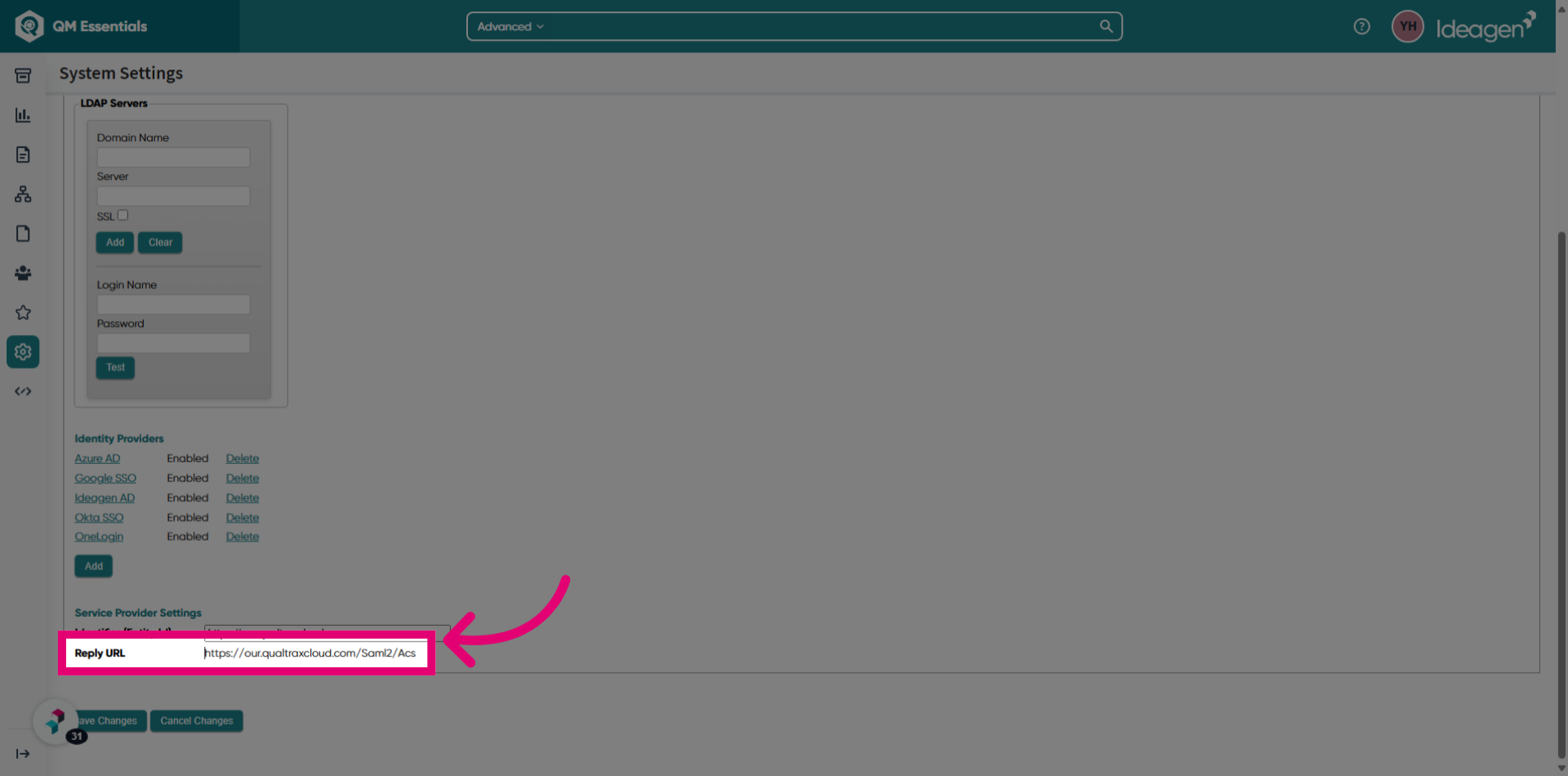 Copy 'Reply URL'