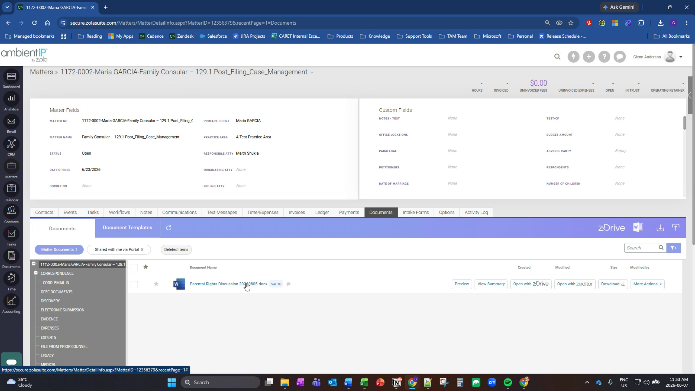 Open Z Drive Login Form