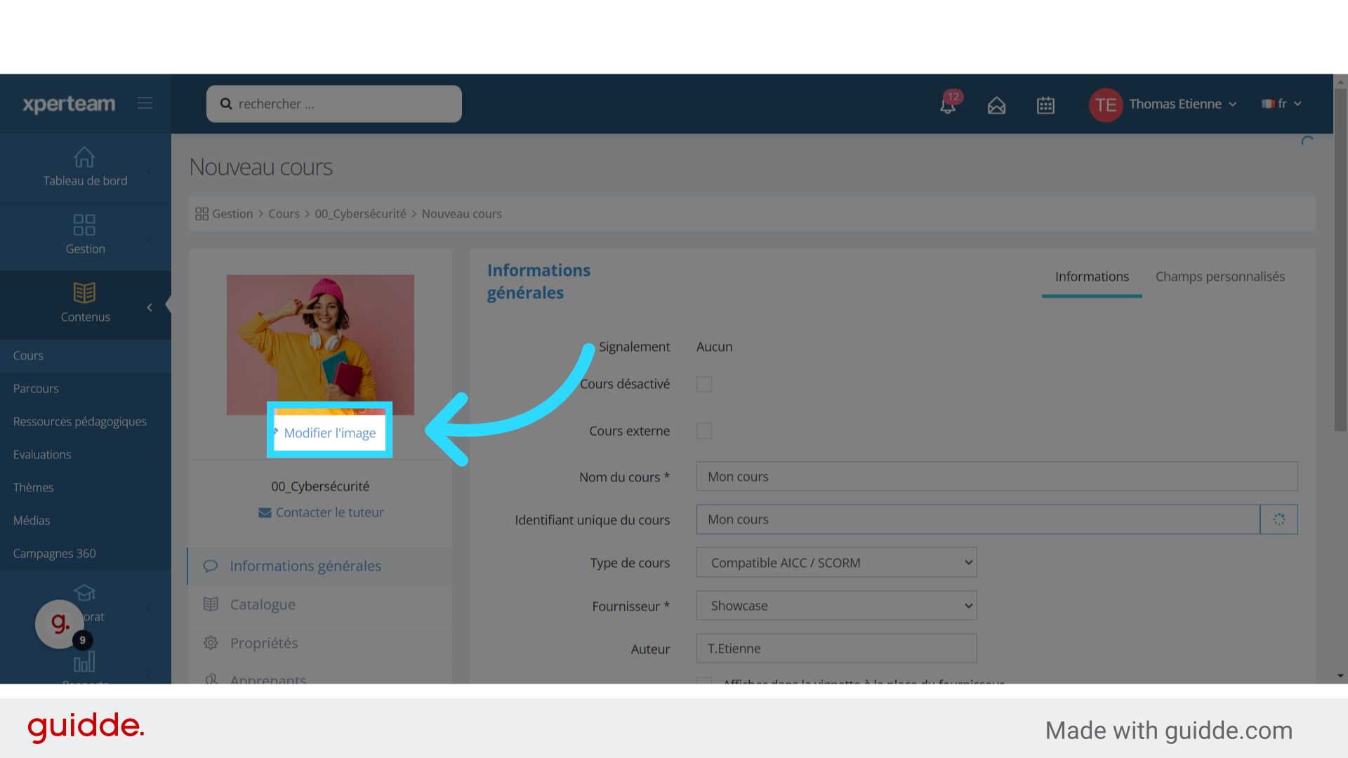 La vignette du cours