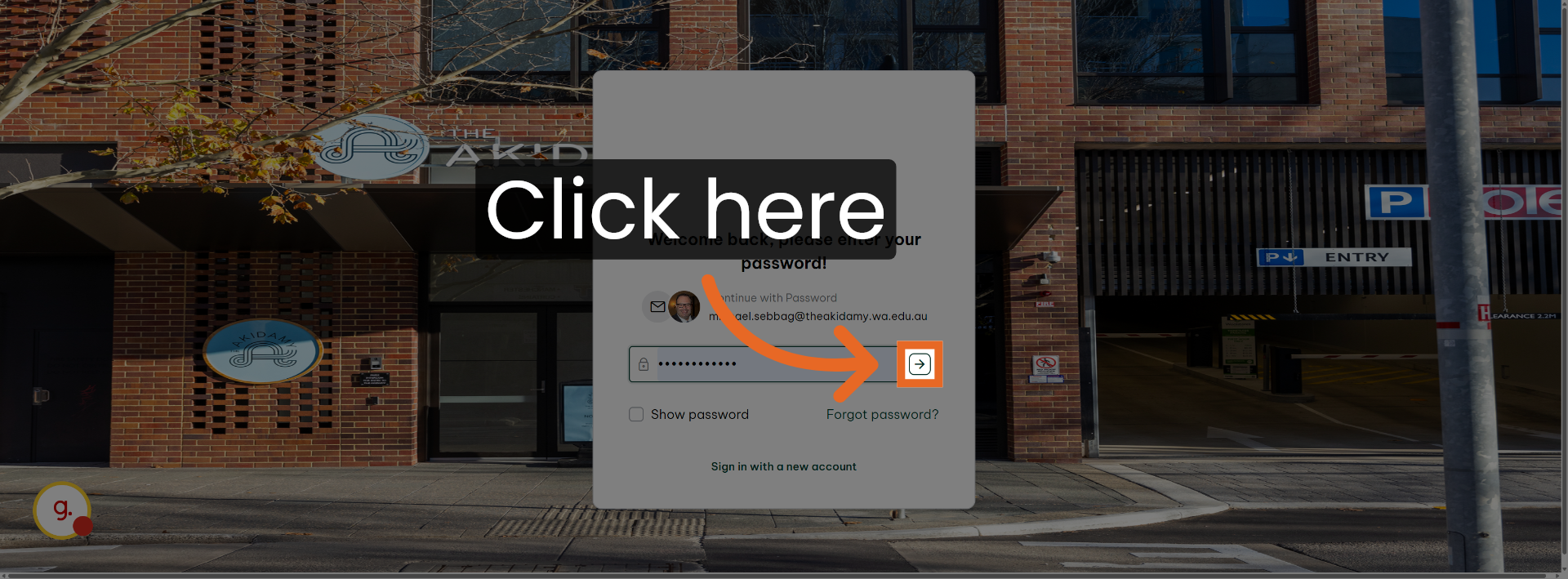 Click Link to Secure Site