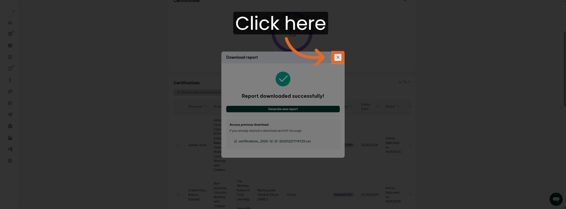 Access Additional Report Options