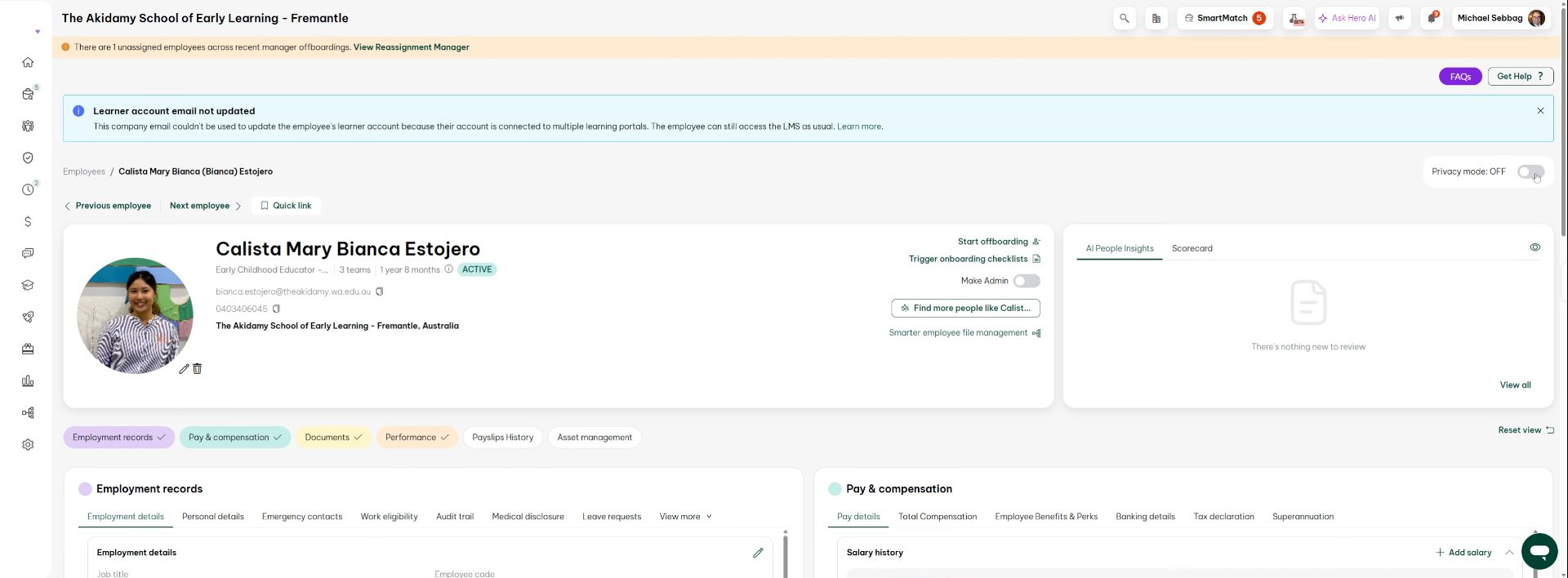 Enter Search Term to Filter Records