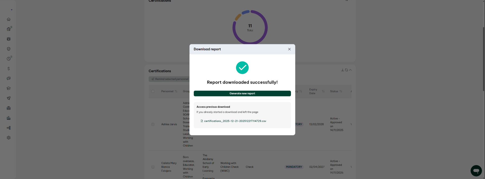 Check Active Status and Expiry Dates