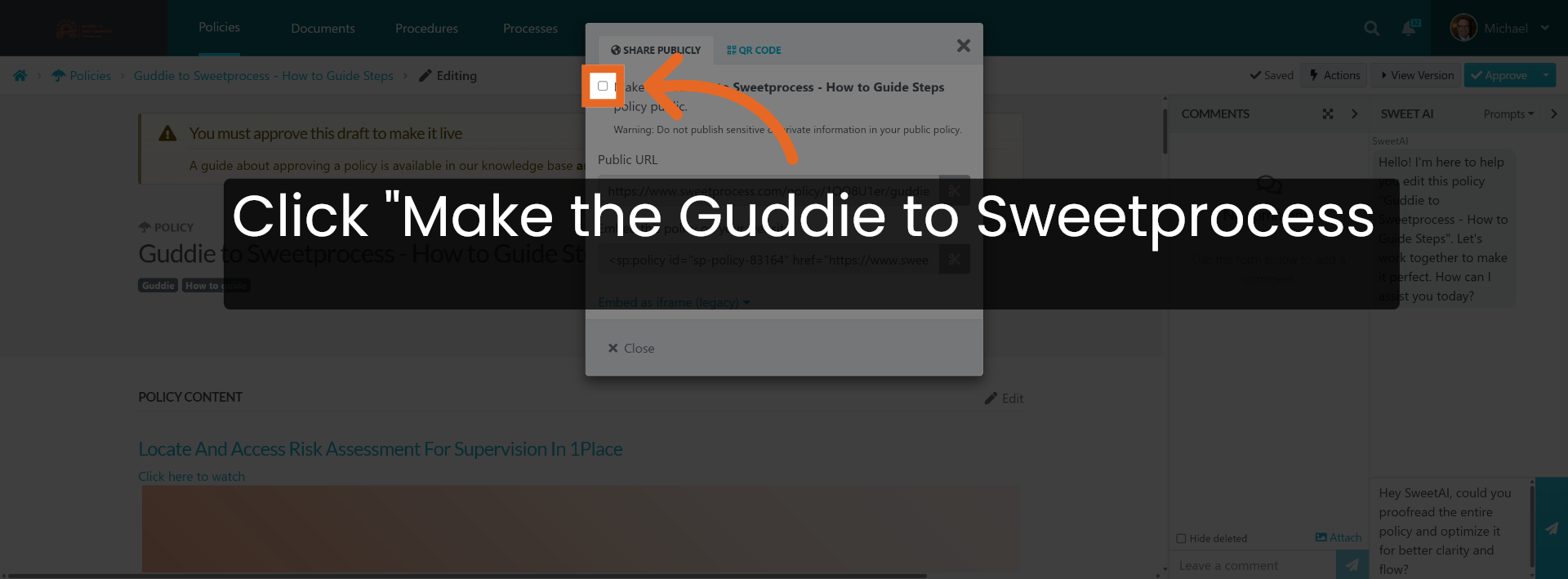 Open Policy Settings
