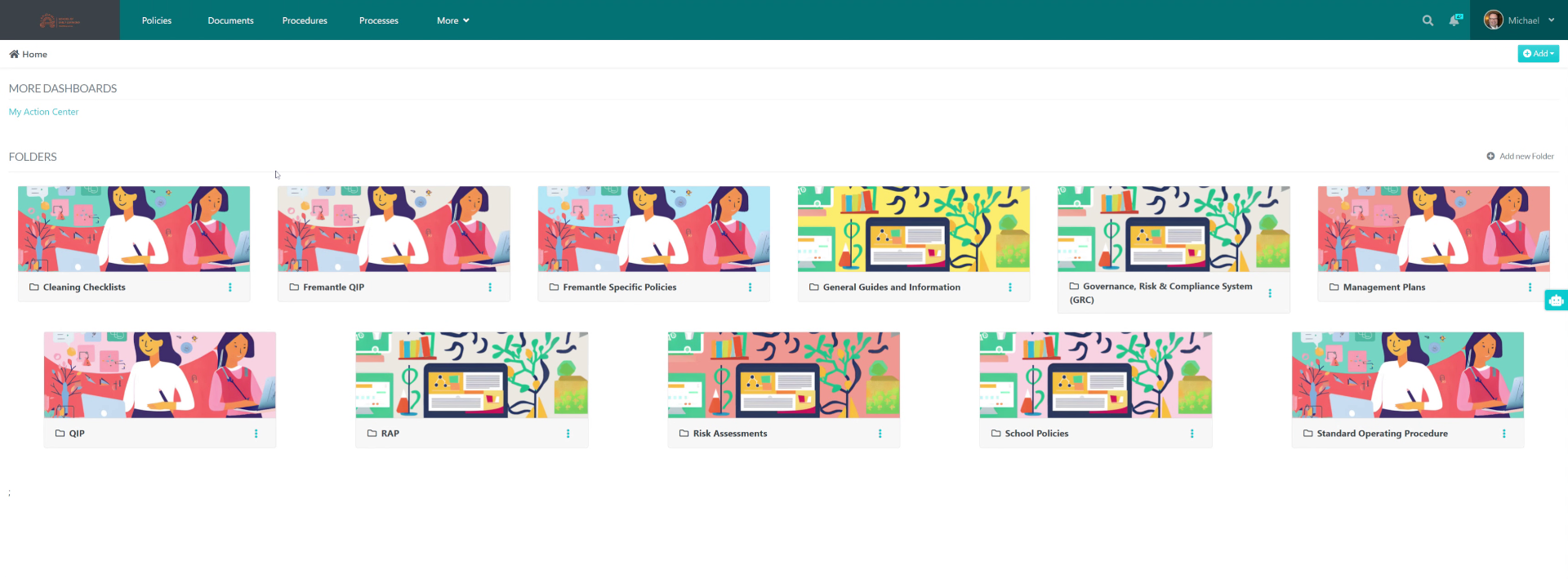 Navigate to Templates Section