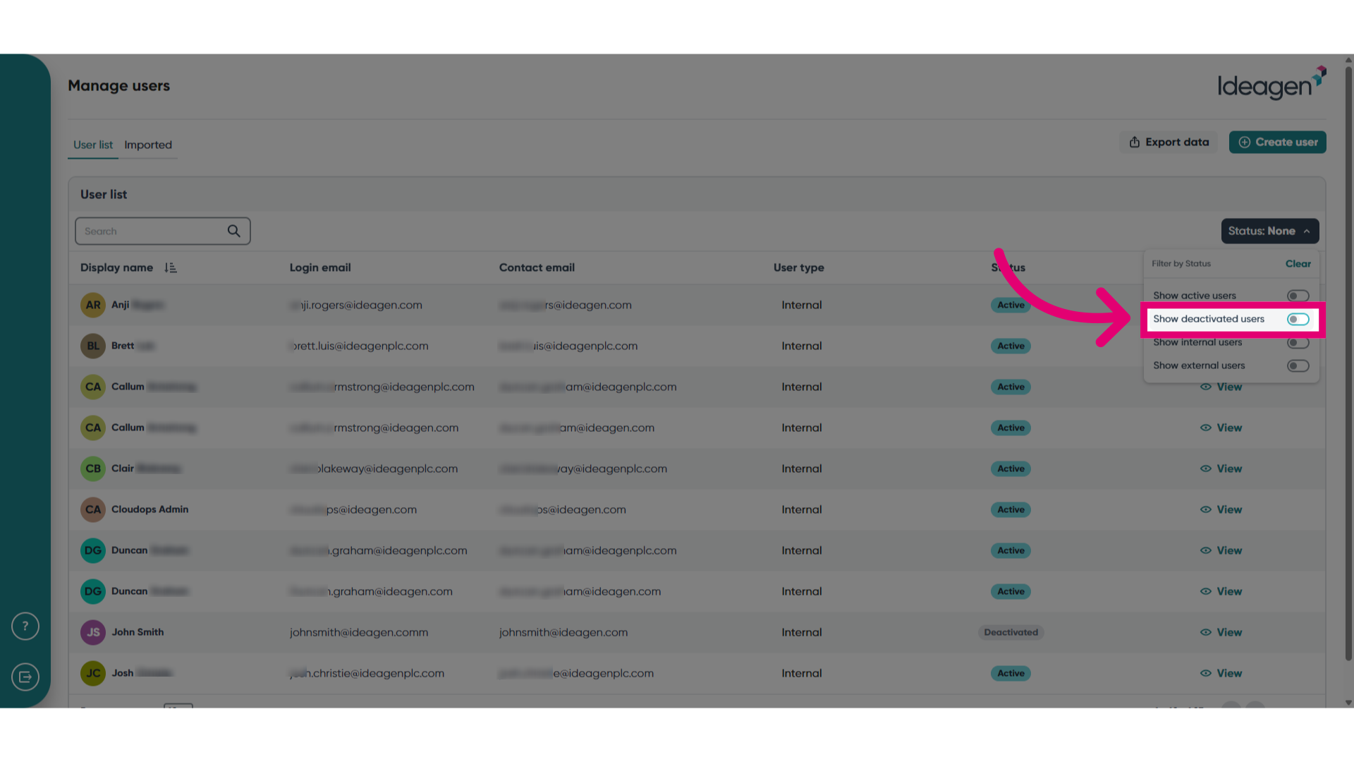Select filters