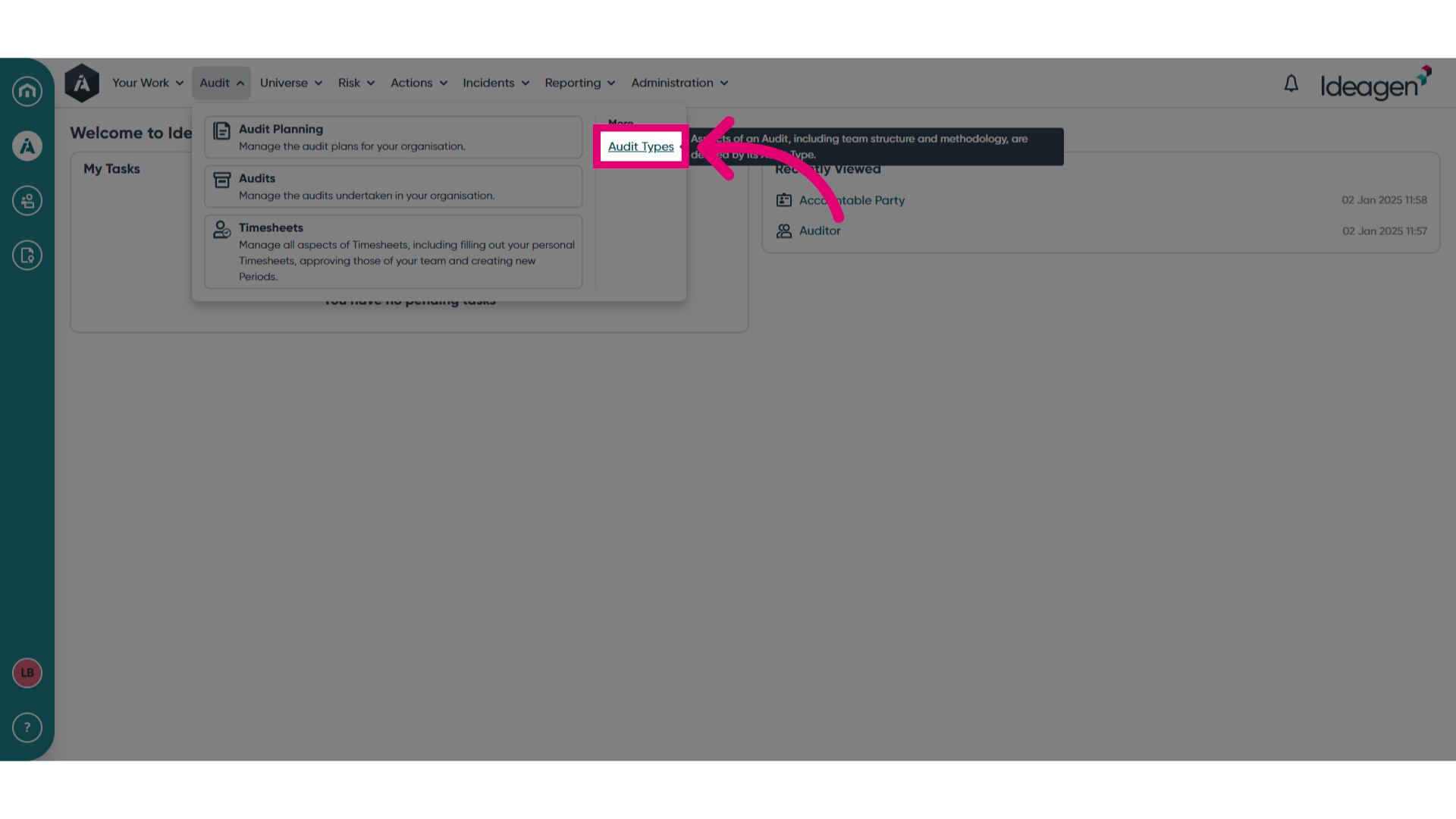 Select Audit Types