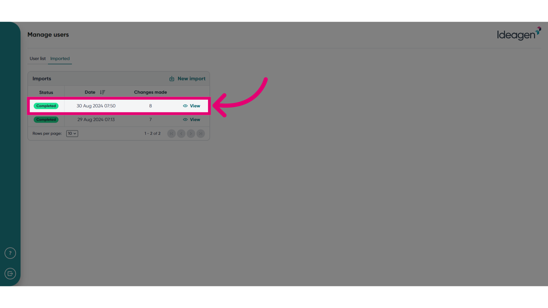 Click 'View'