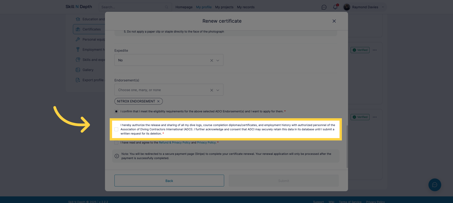Authorize Data Sharing