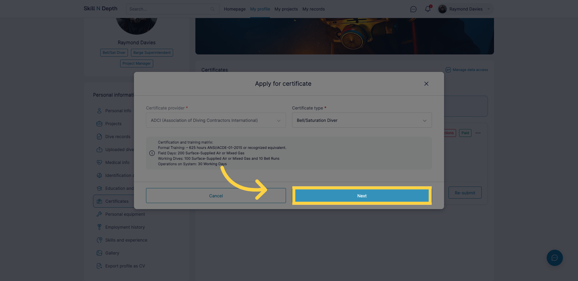 Proceed to Next Step