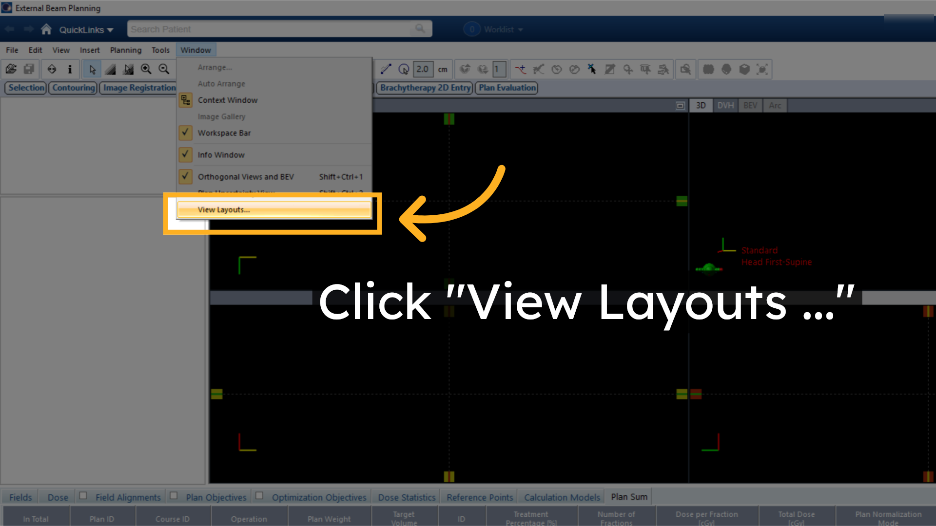 Click 'View Layouts ...'