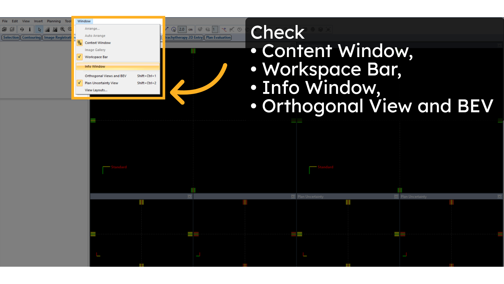 Click 'Info Window'