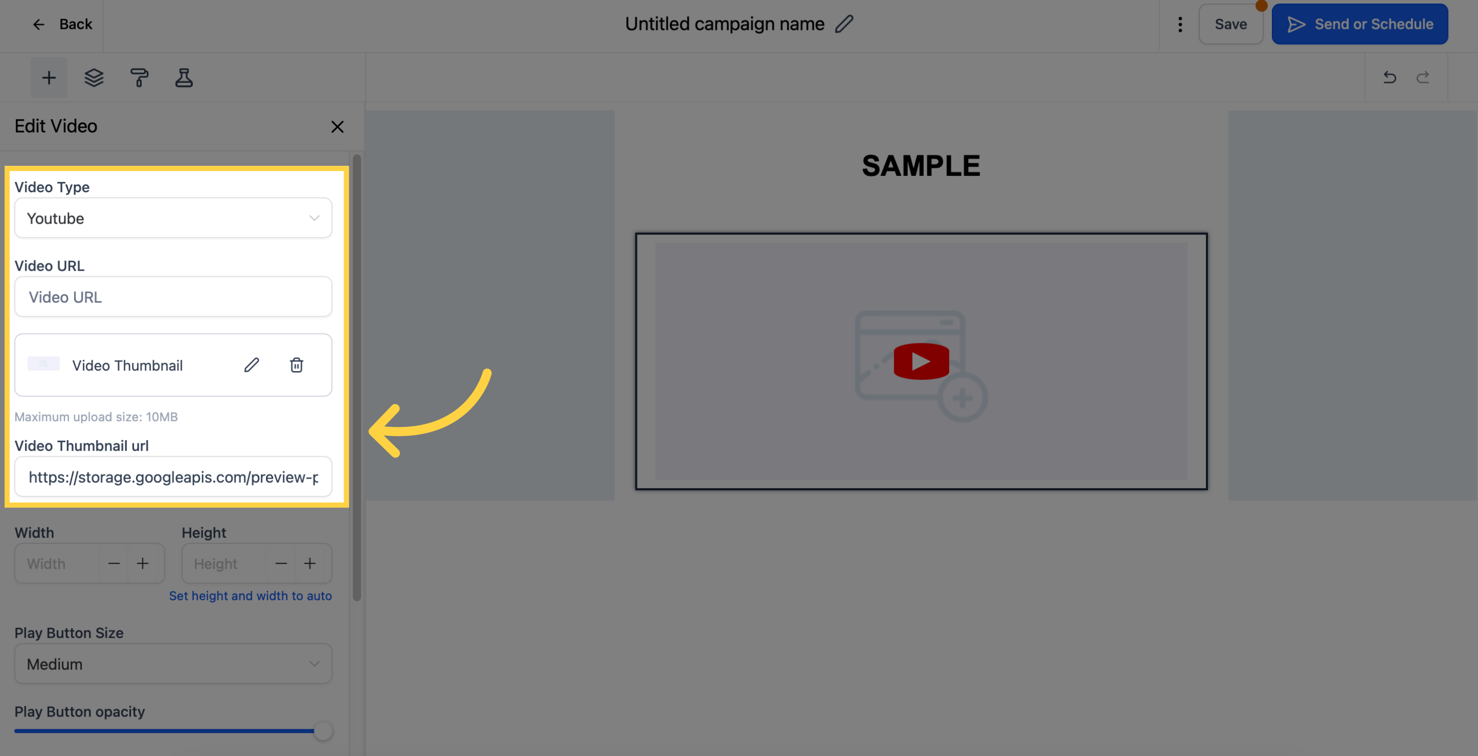 Customize video details