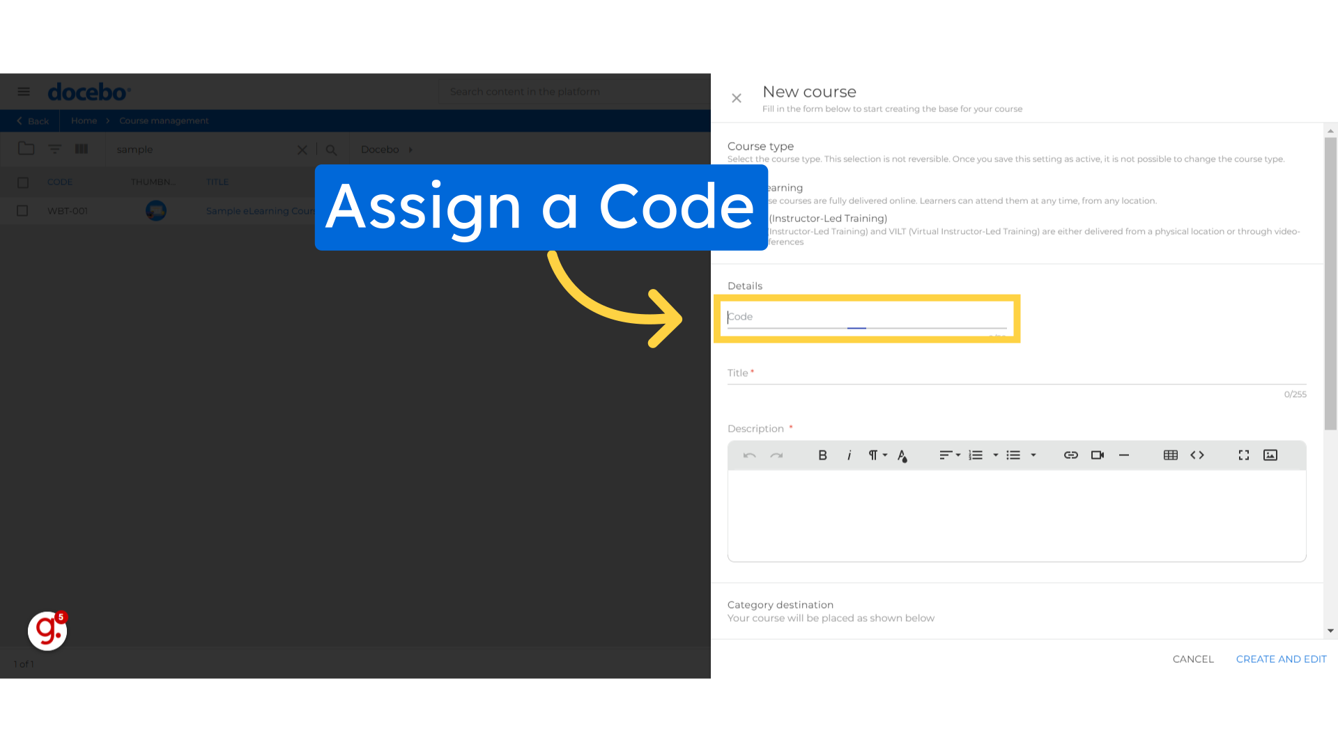 Assign a Code