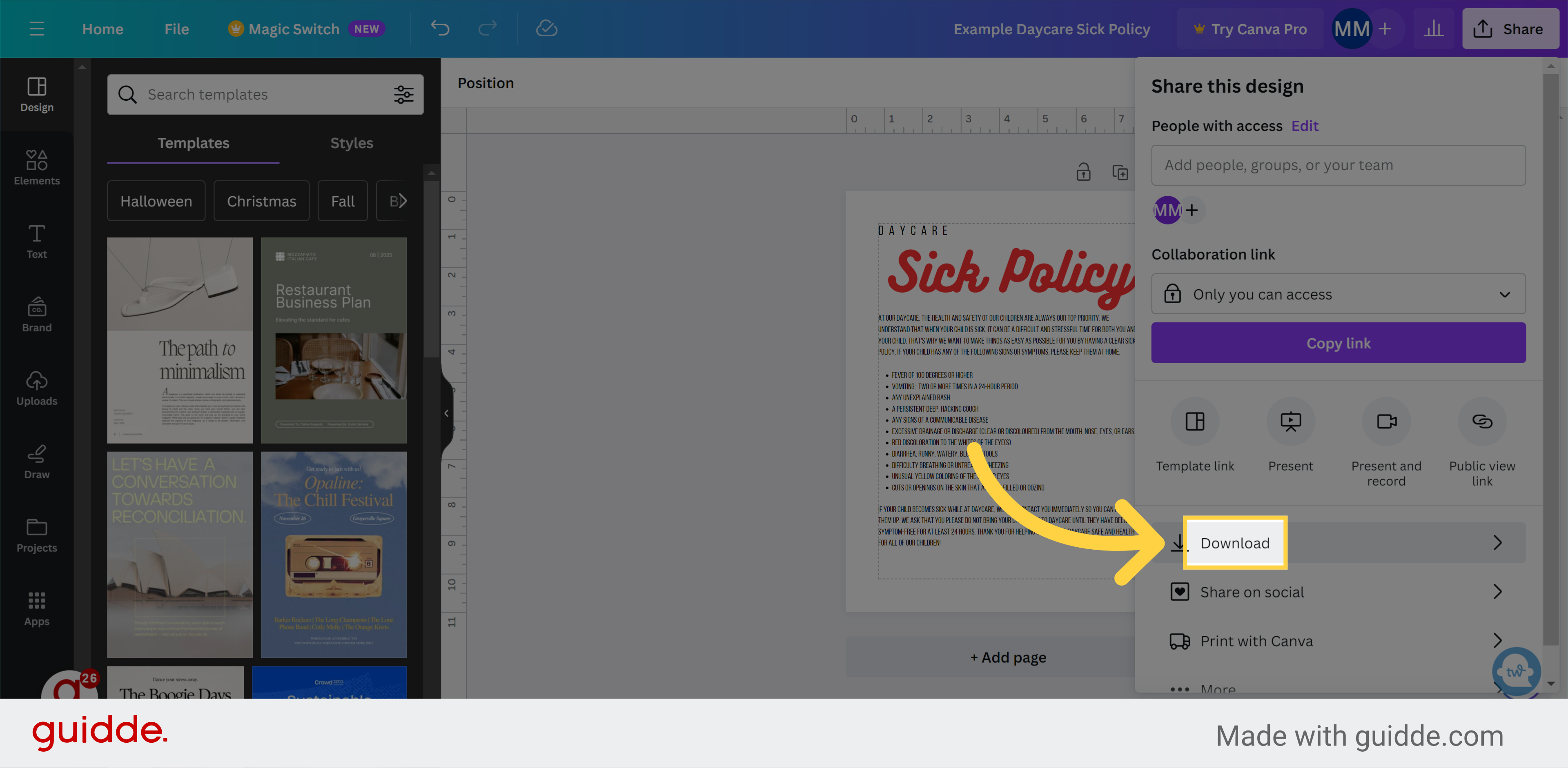 Click 'Download'
