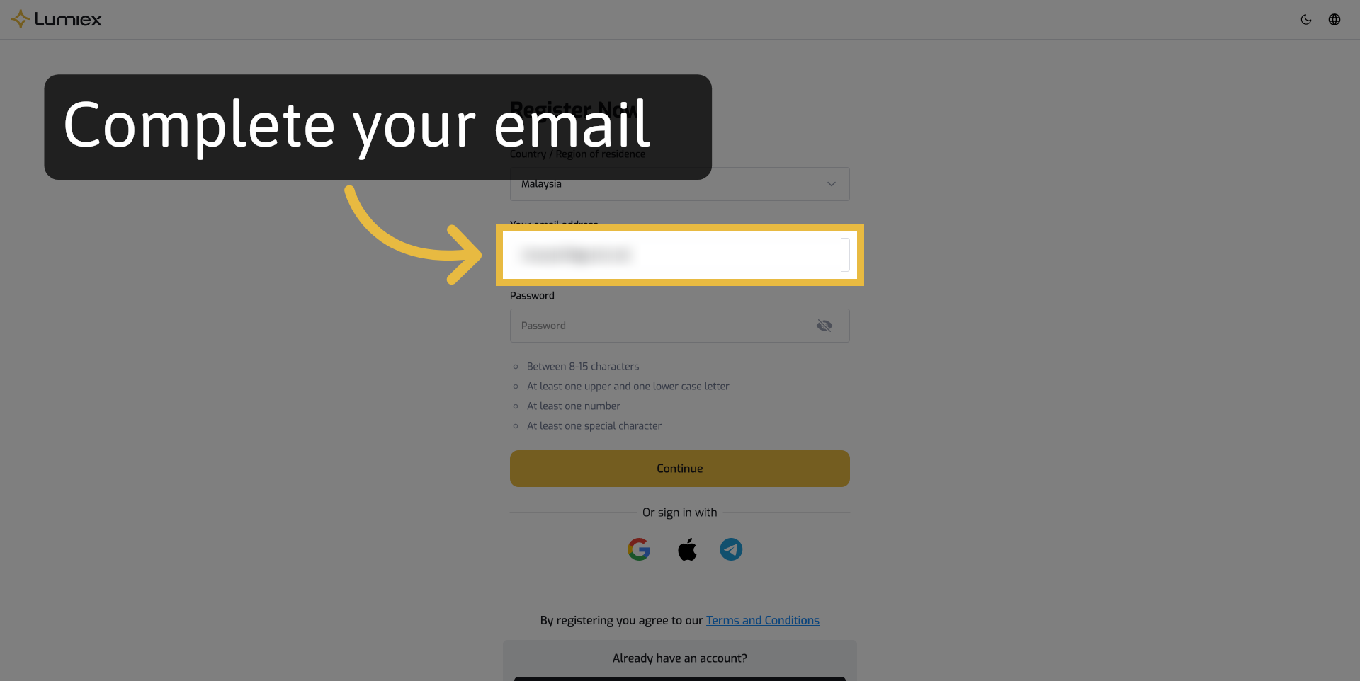 Enter Your Email Address