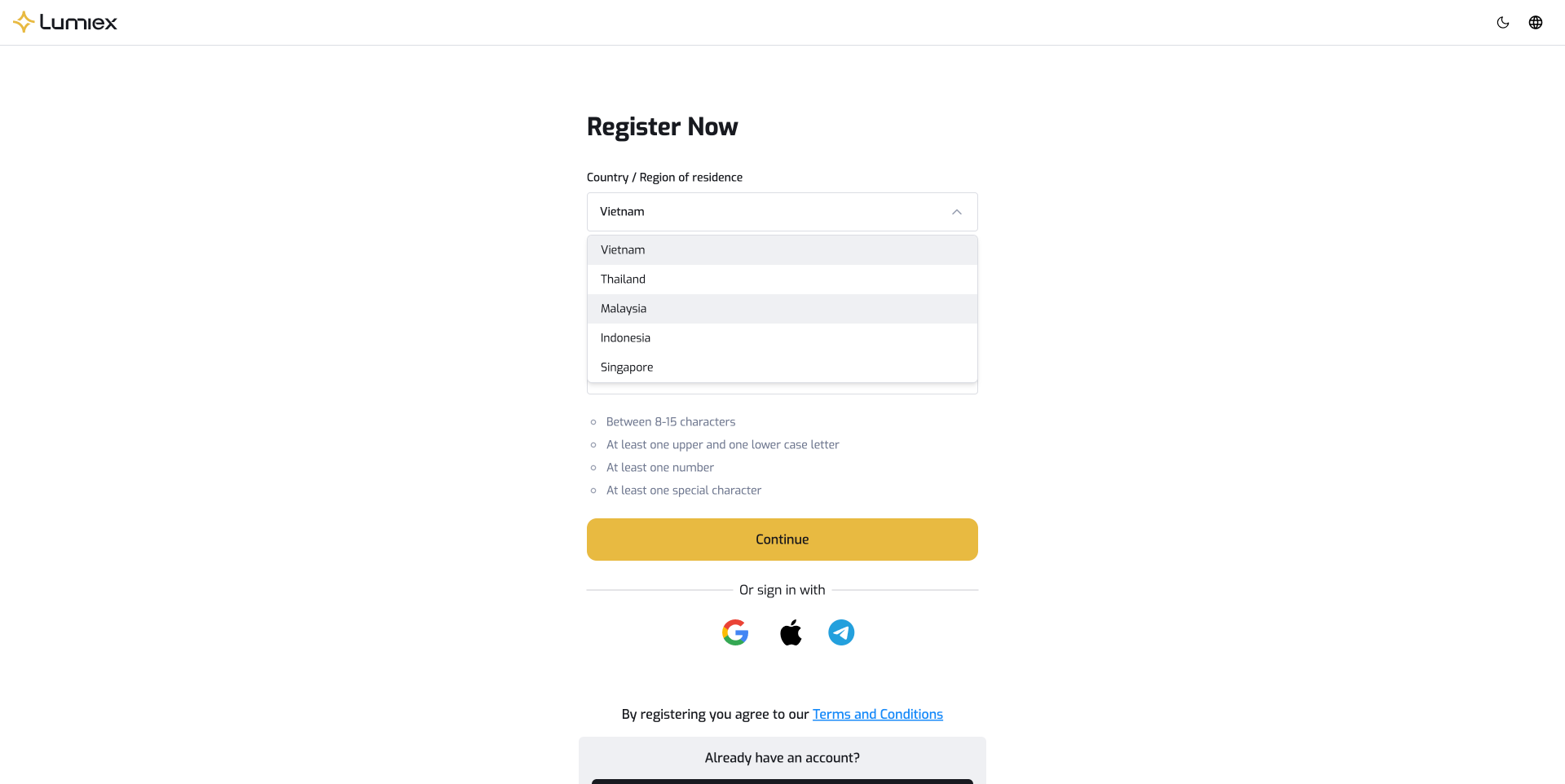 Switch to Lumiex Subdomain