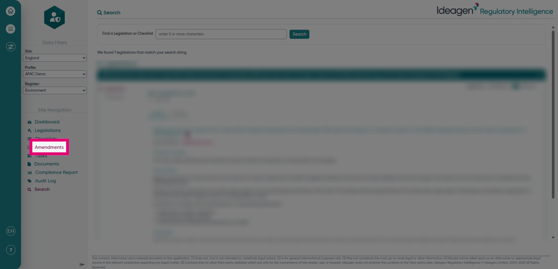 Click 'Amendments'
