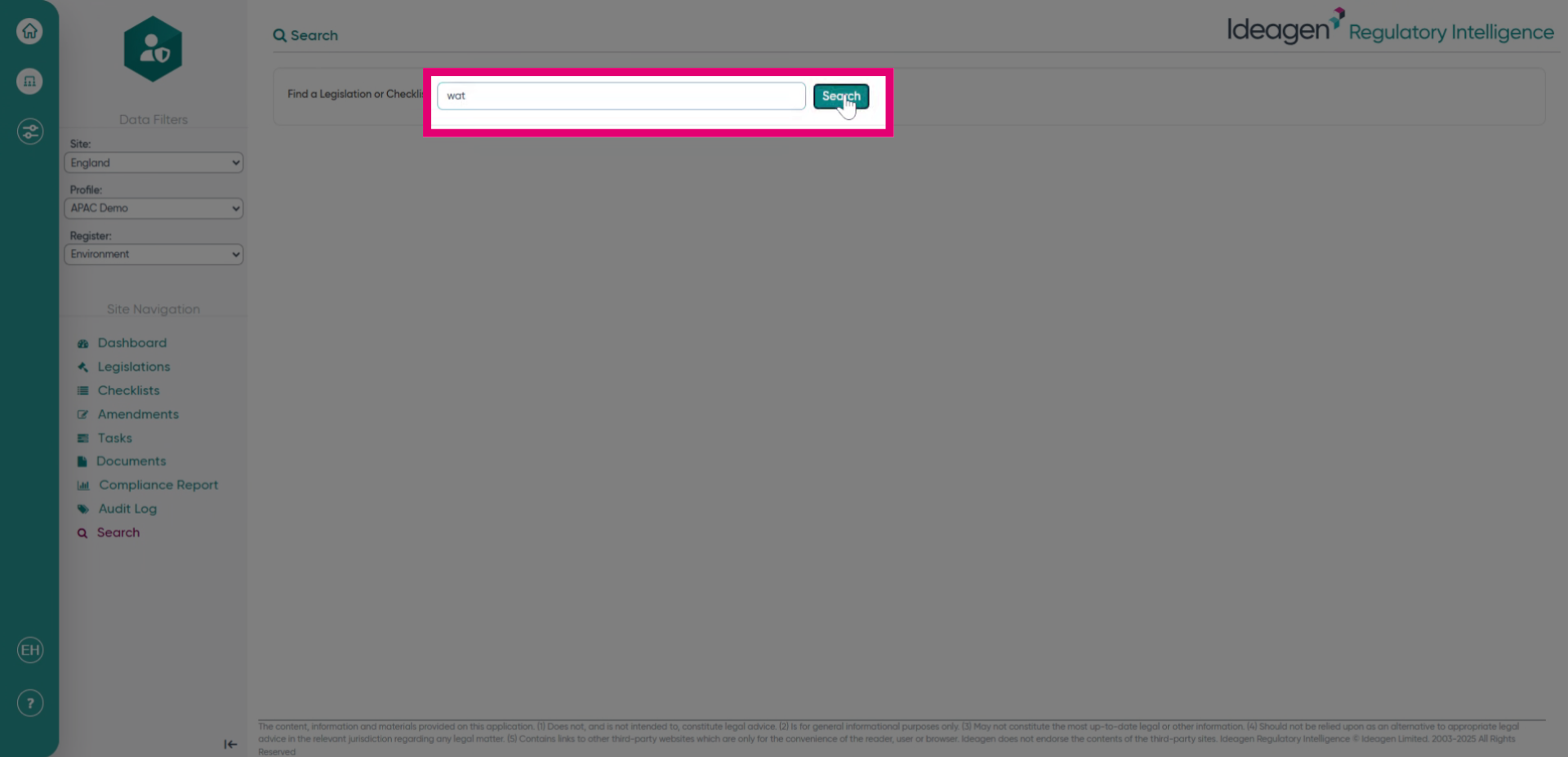 Type in your search word/s