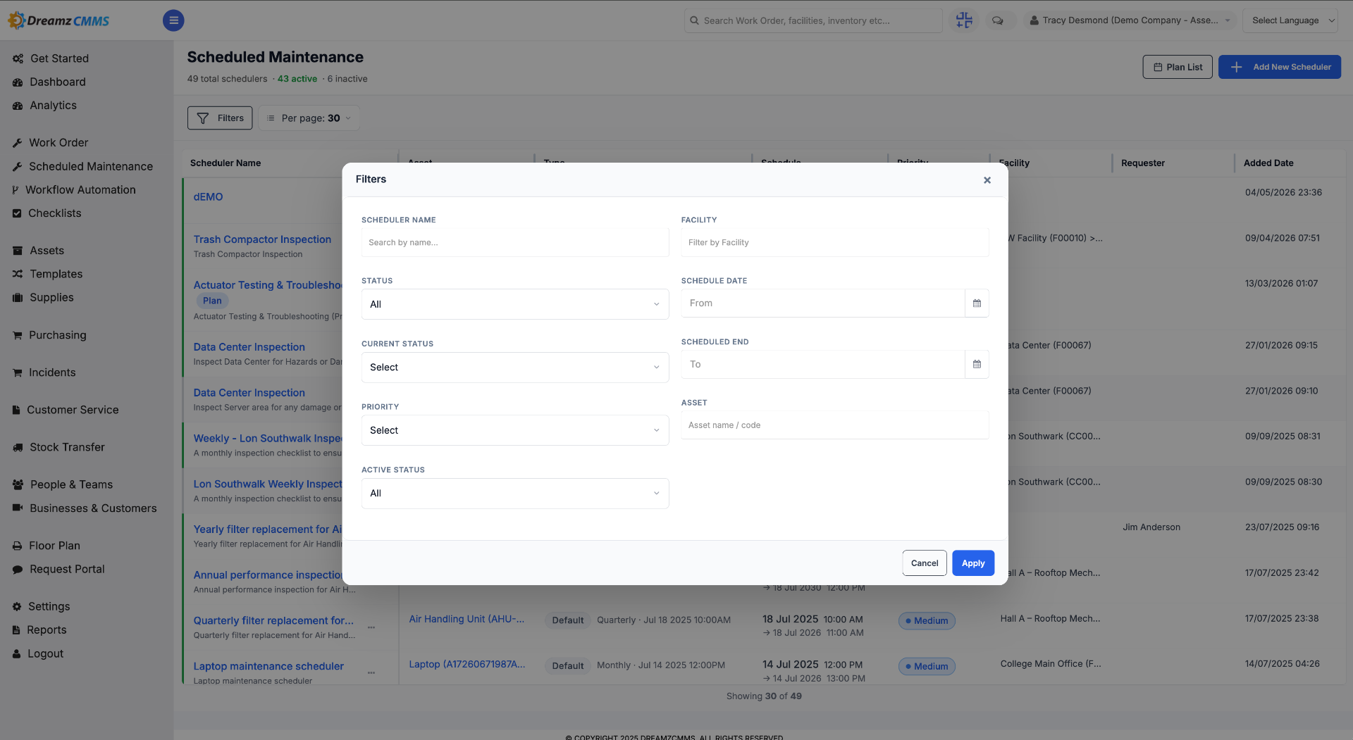 Filter Options