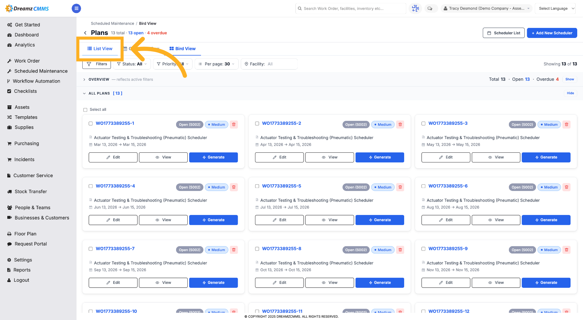 Switch to List View