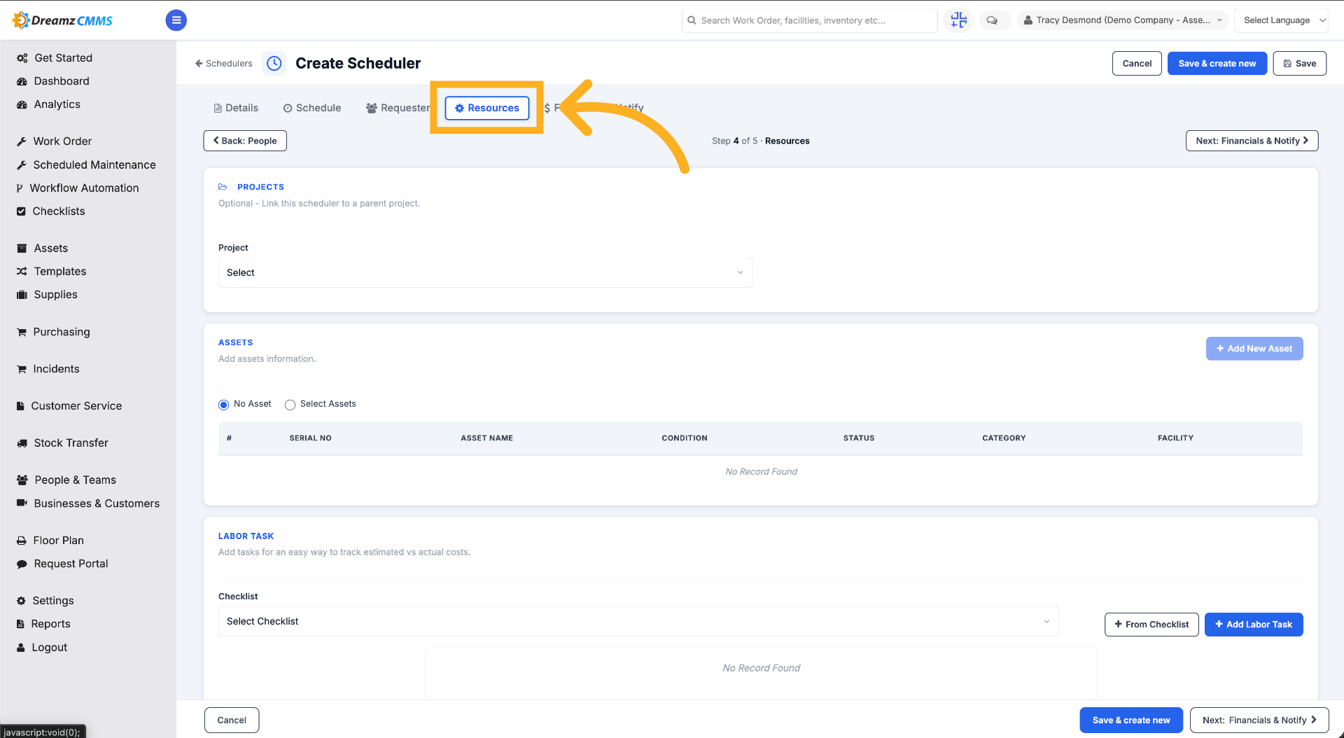 Access Resources Section