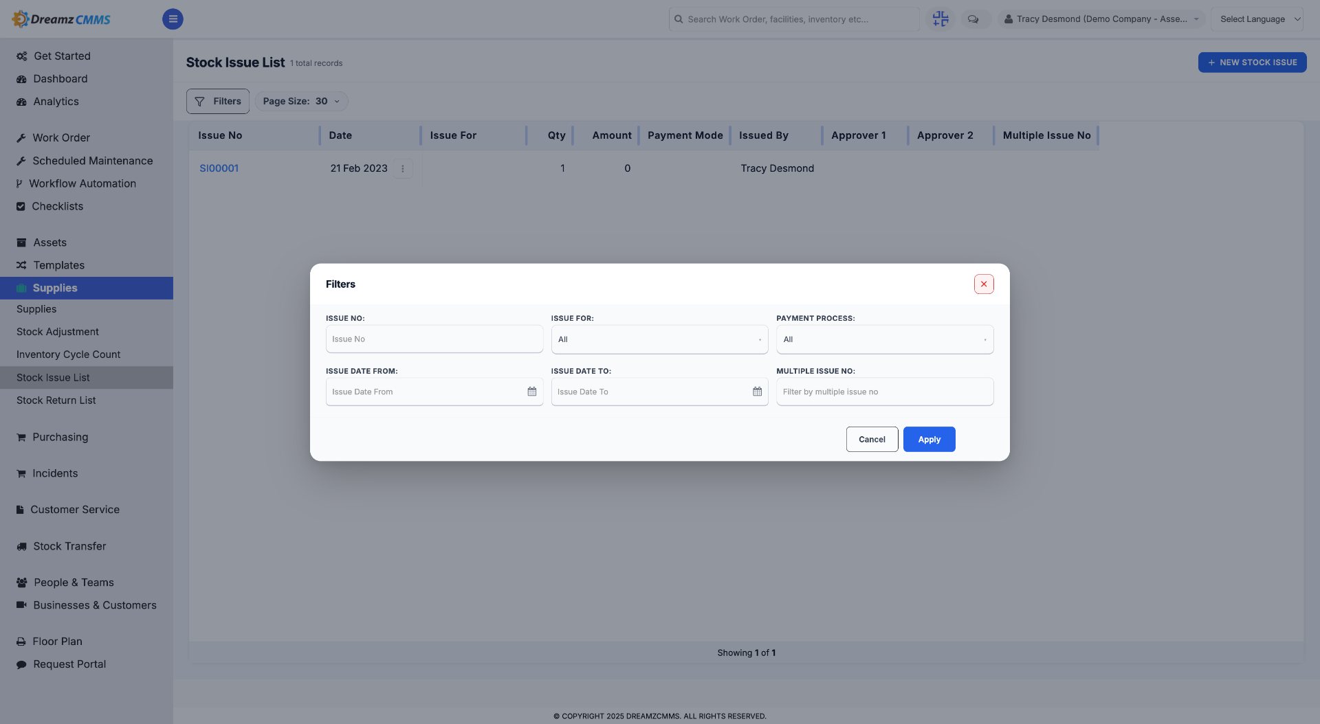 Interact with Filter Options