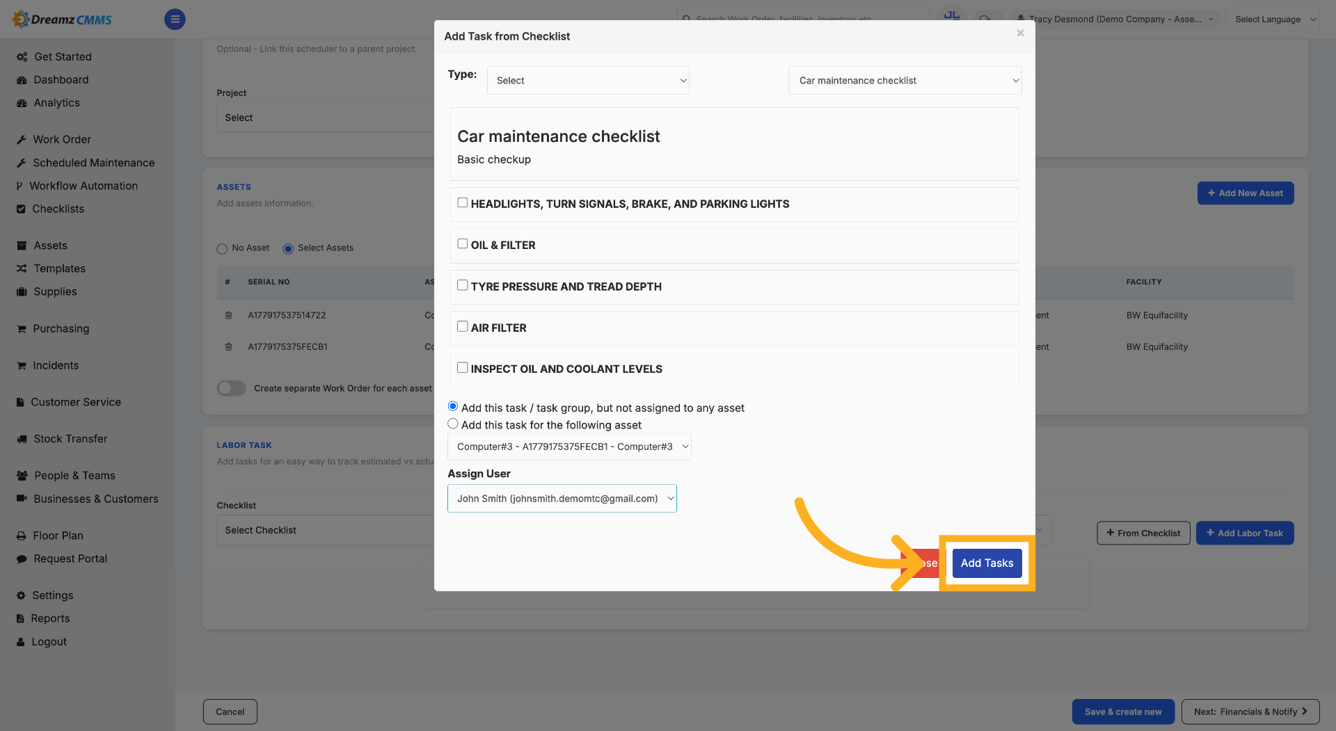 Add Tasks to Scheduler