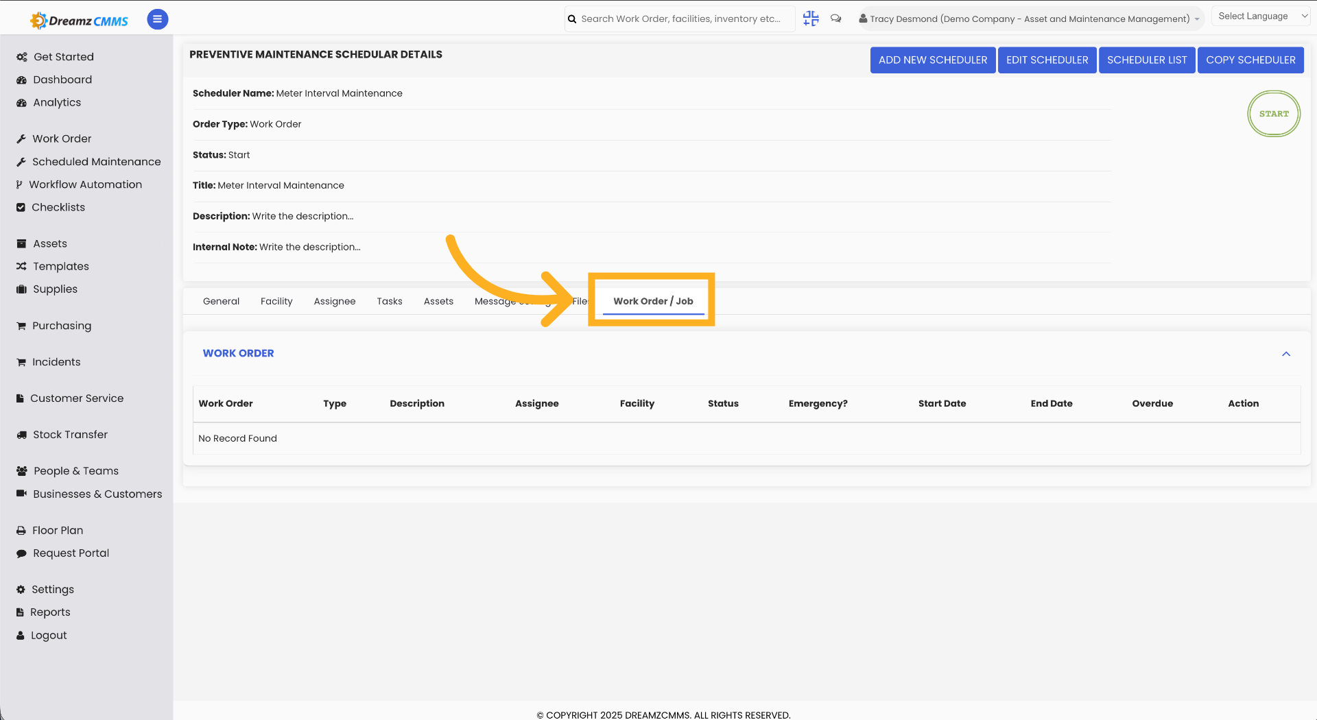View Work Order Details