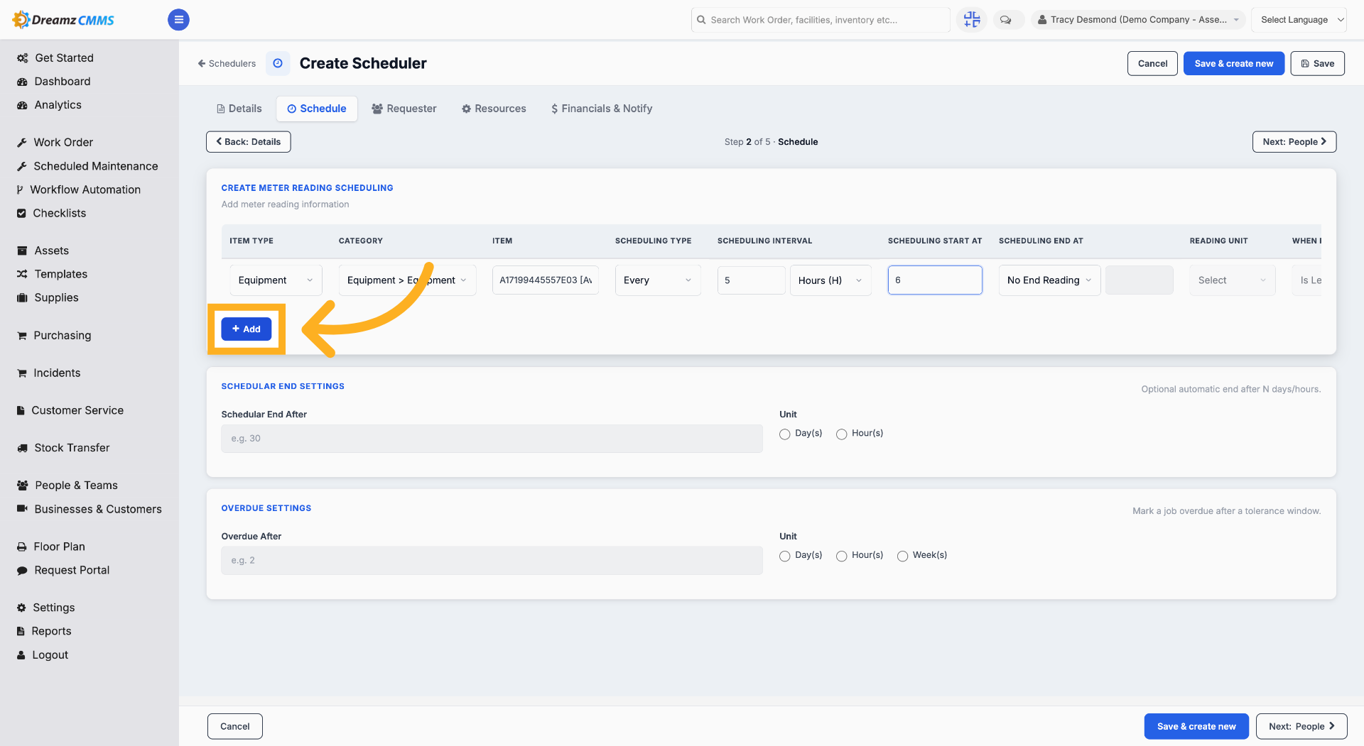 Add Scheduler Entry